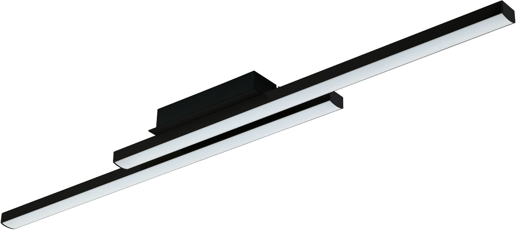 EGLO Deckenleuchte »FRAIOLI-Z Deckenlampe schwarz, ZigBee 3.0, Timer, Disco günstig online kaufen