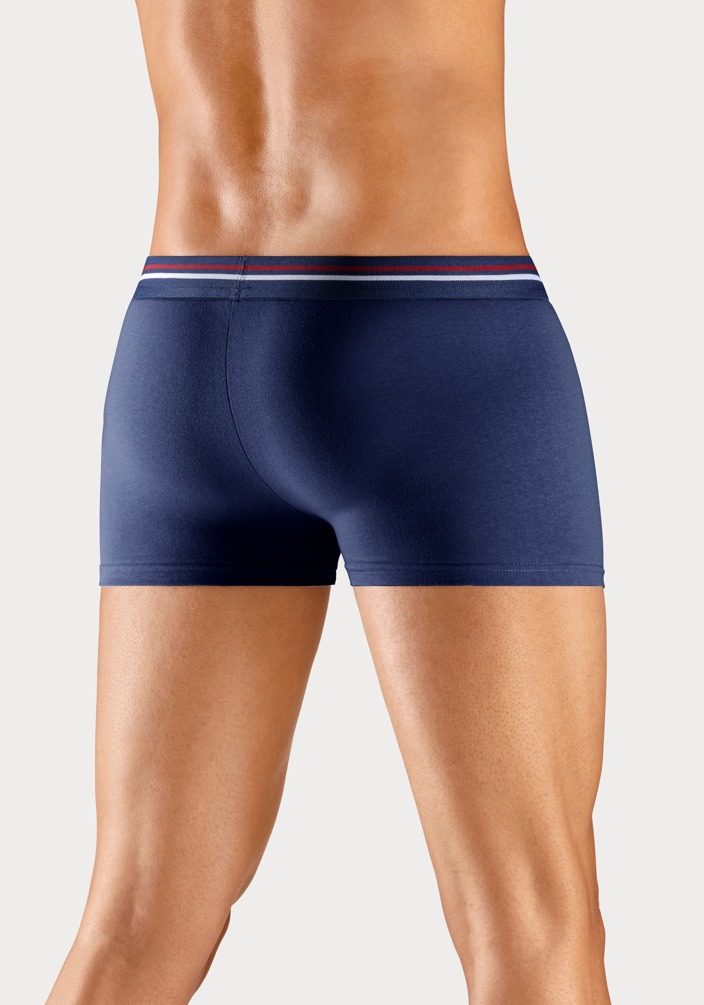 H.I.S Boxer »Boxershorts für Herren«, (Packung, 5 St.), mit Streifen und Markenlogo im Bund
