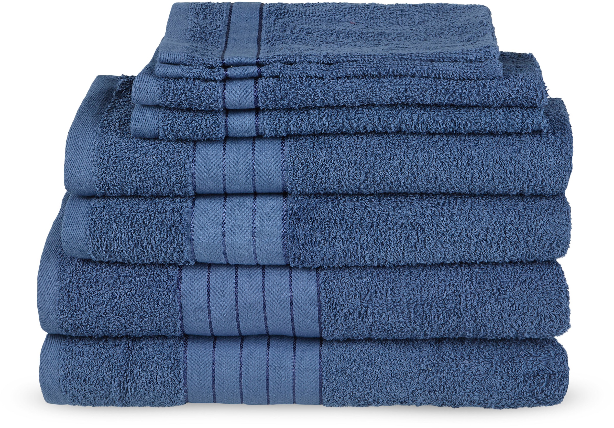 Emotion Handtuch Set »Uni«, (8 St., 2 Badetücher-2 Gästetücher-2 Handtücher günstig online kaufen