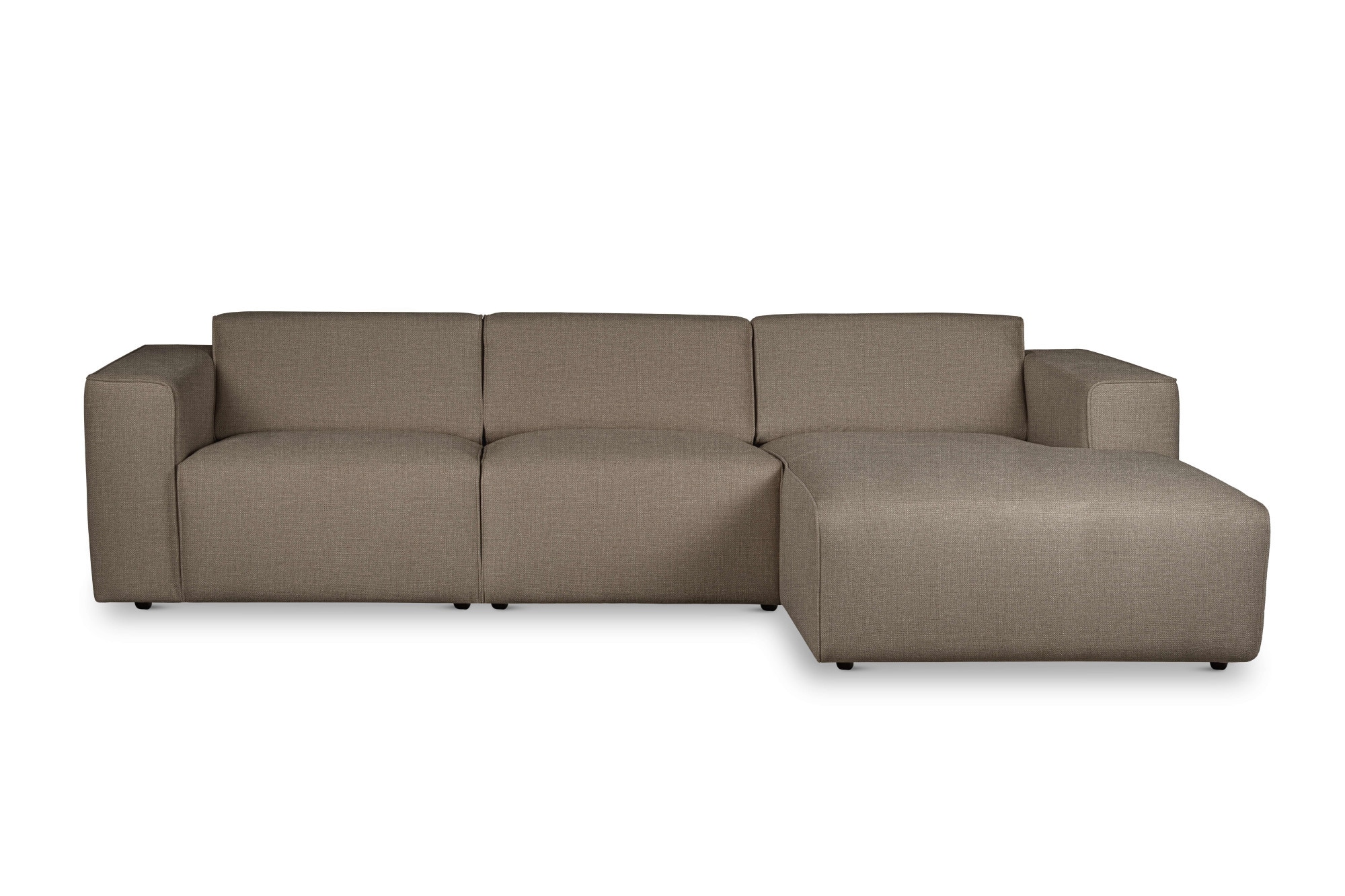 andas Ecksofa »Noord«, L-Form, mit Kedernaht, Breite 281 cm, Cord, Struktur, Webstoff