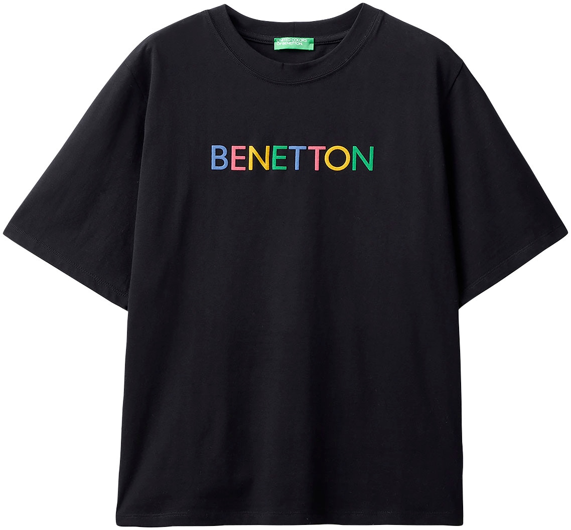 United Colors vorne T-Shirt, kaufen Label-Schriftzug of Benetton mit