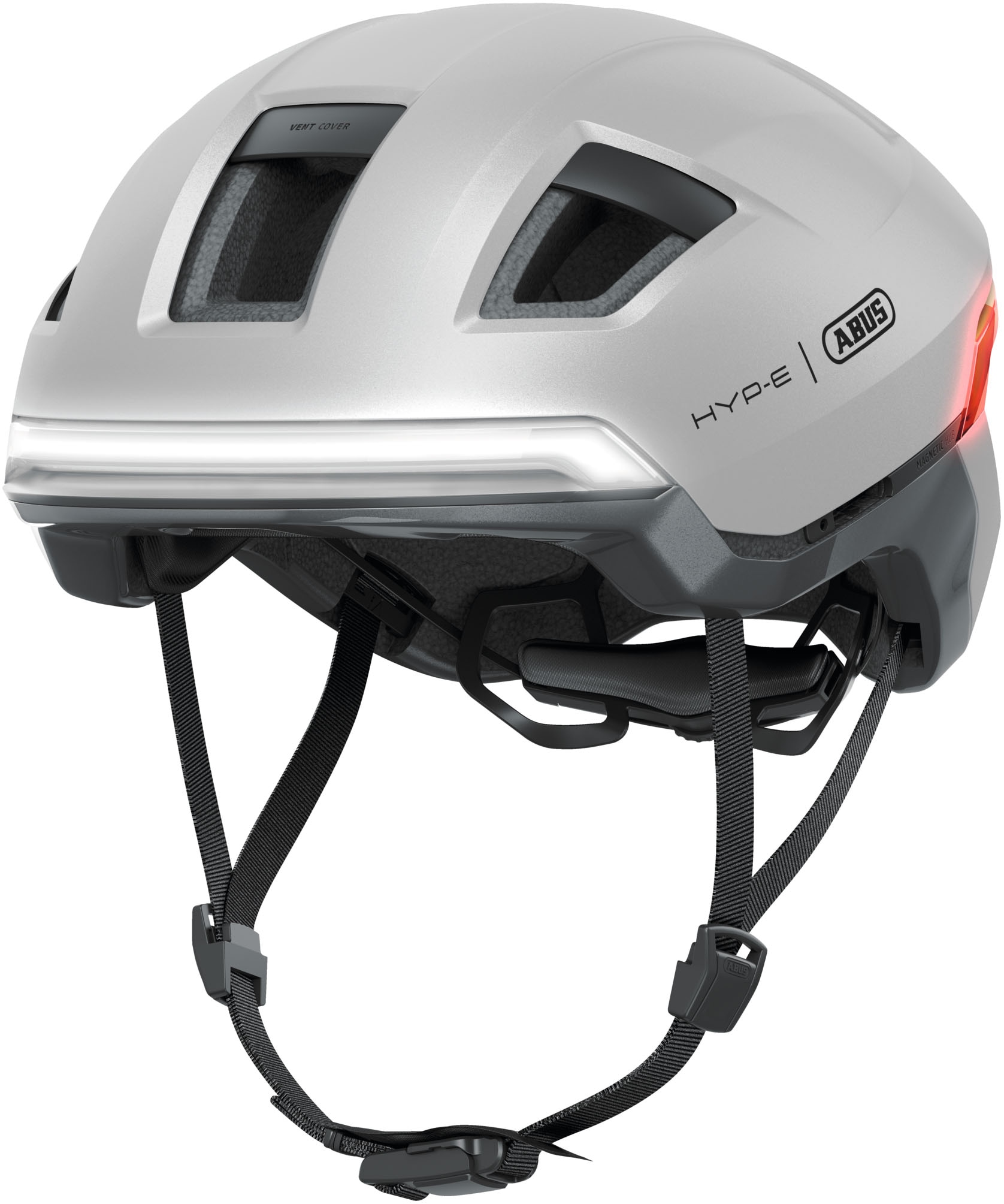 ABUS Fahrradhelm »HYP-E BL.ACE« silber L Kopfumfang: 57cm - 61cm Fahrradhelm