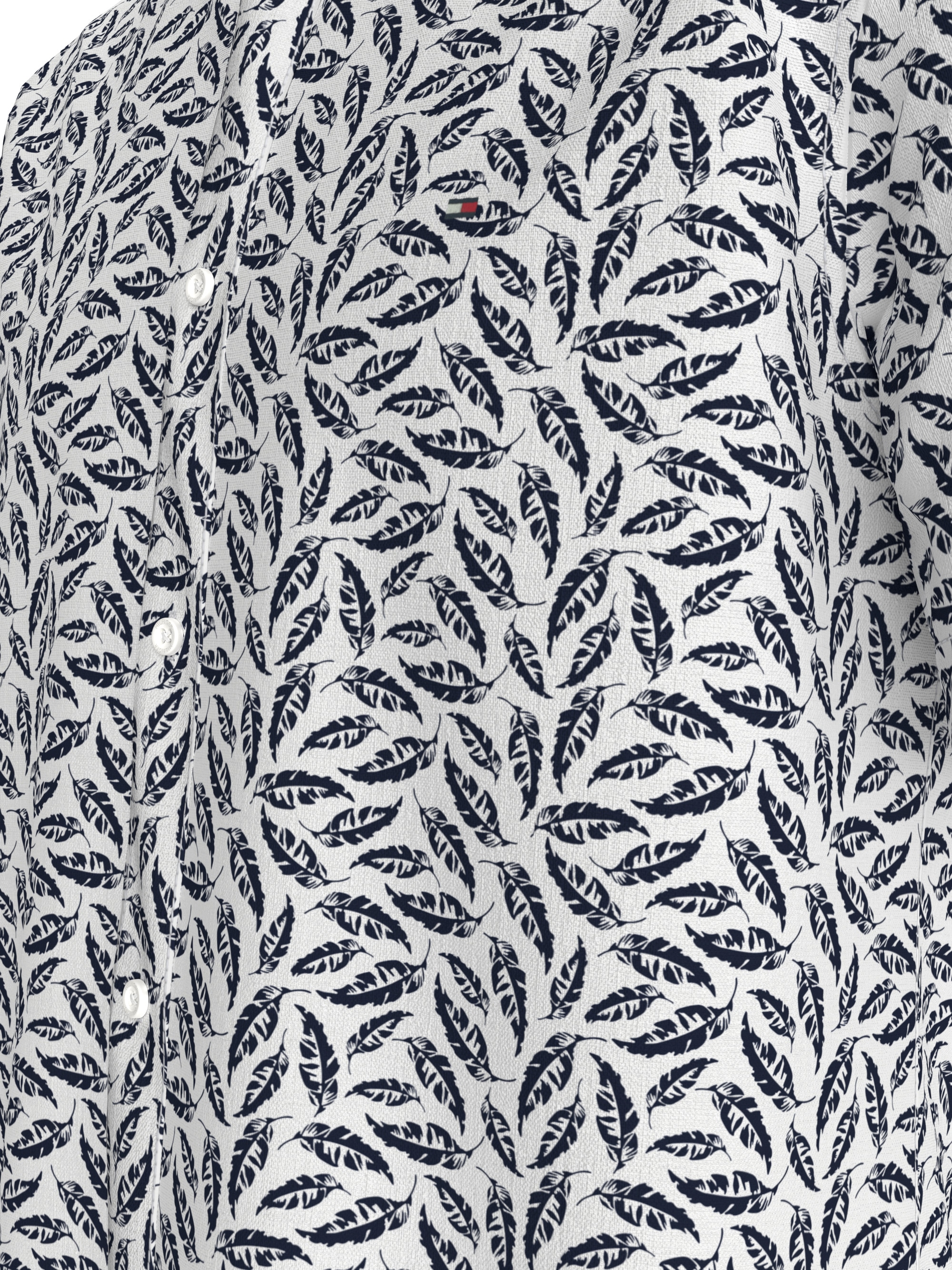 Tommy Hilfiger Kurzarmhemd »LINEN BLEND PRINT S/S RF SHIRT«, modischer Print, mit Leinenanteil