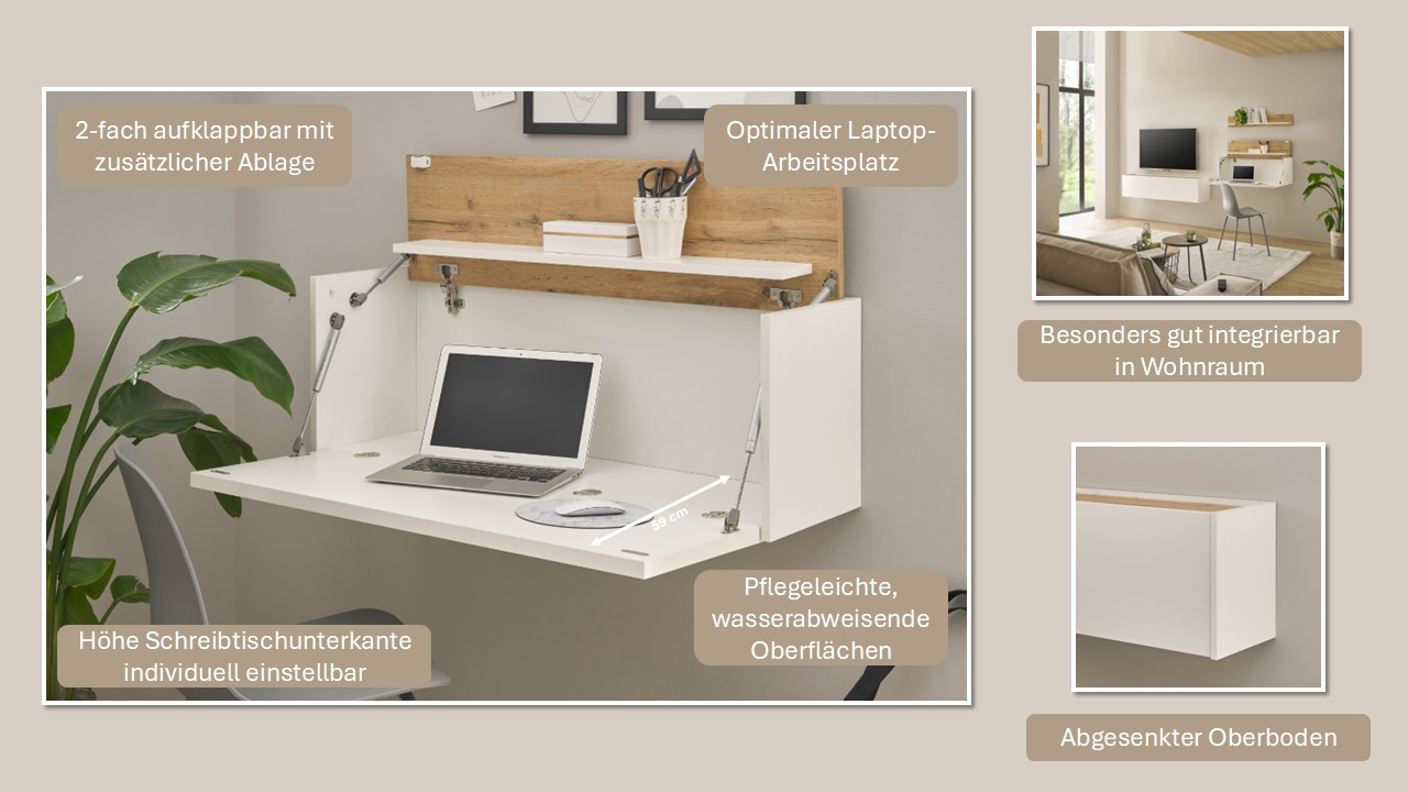 INOSIGN Büromöbel-Set »CiTY/GiRON«, (Set, 4 tlg.), Home Office