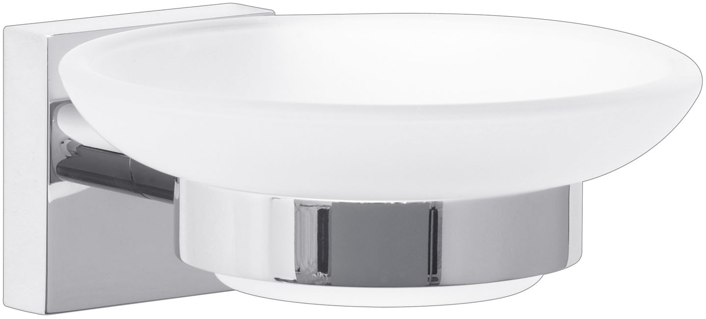 tesa Seifenspender »1x tesa ekkro Seifenschale« chrom-weiß 13,1 cm : 11 cm günstig online kaufen