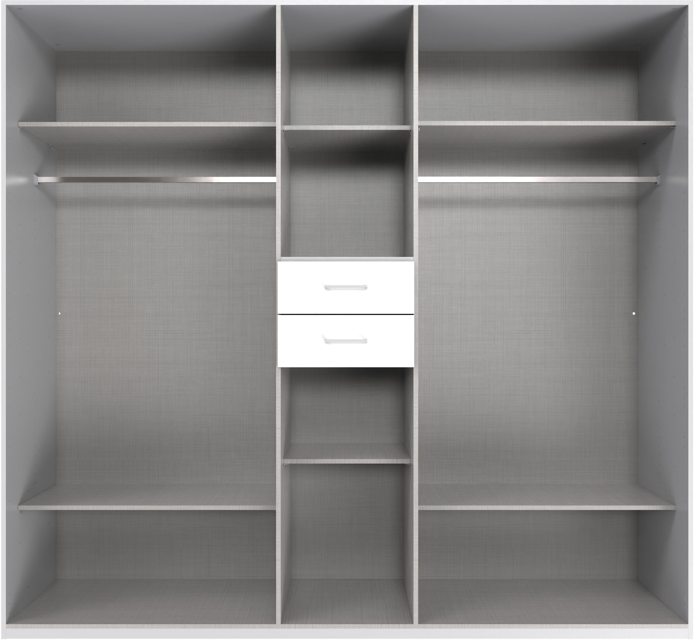 Wimex Kleiderschrank »Diver Drehtürenschrank mit Spiegel, 180, 225 o. 270cm breit«, Bestseller Schlafzimmerschrank wahlweise 3 Innenausstattungen