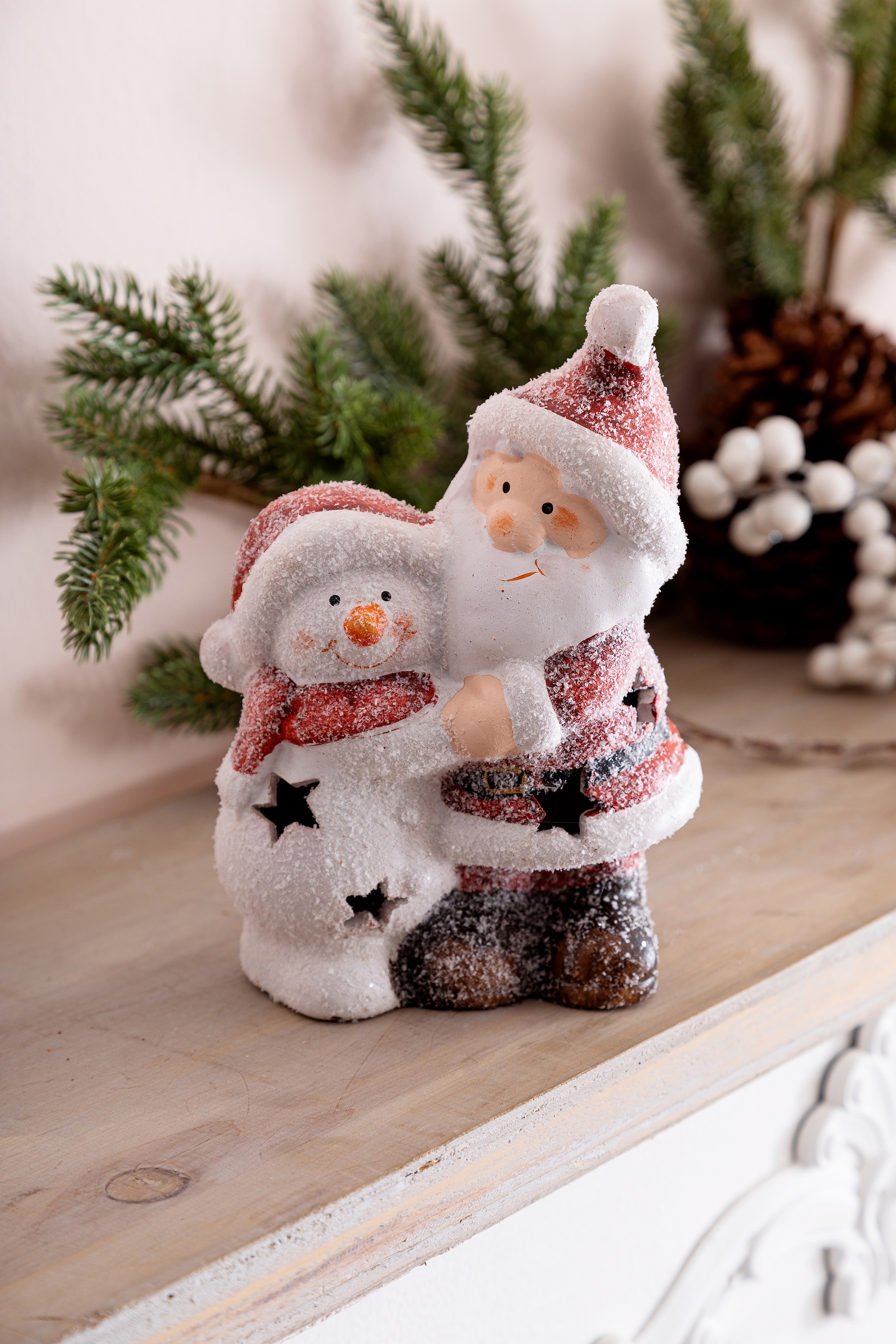 Keramik, Möbel Weihnachtsfigur »Weihnachtsdeko«, Schneemann, ca. cm auf Myflair Höhe Accessoires Weihnachtsmann aus und 18 kaufen Raten &