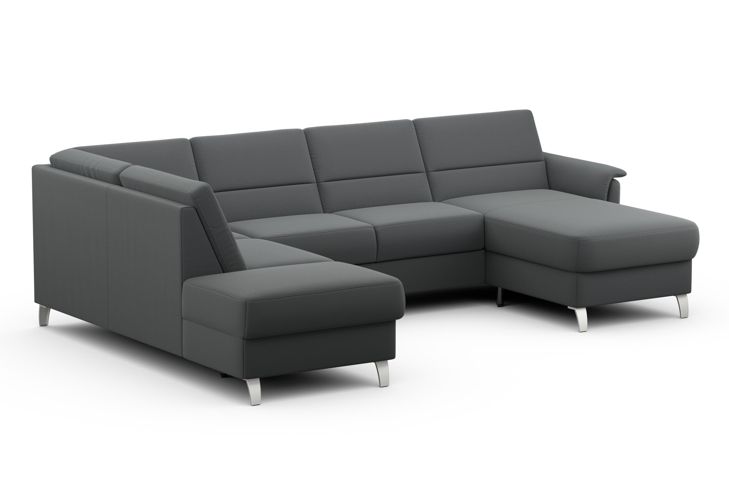 sit&more Wohnlandschaft »Palmera U-Form«, Federkern, wahlweise mit Bettfunktion und mit/ohne Stauraum