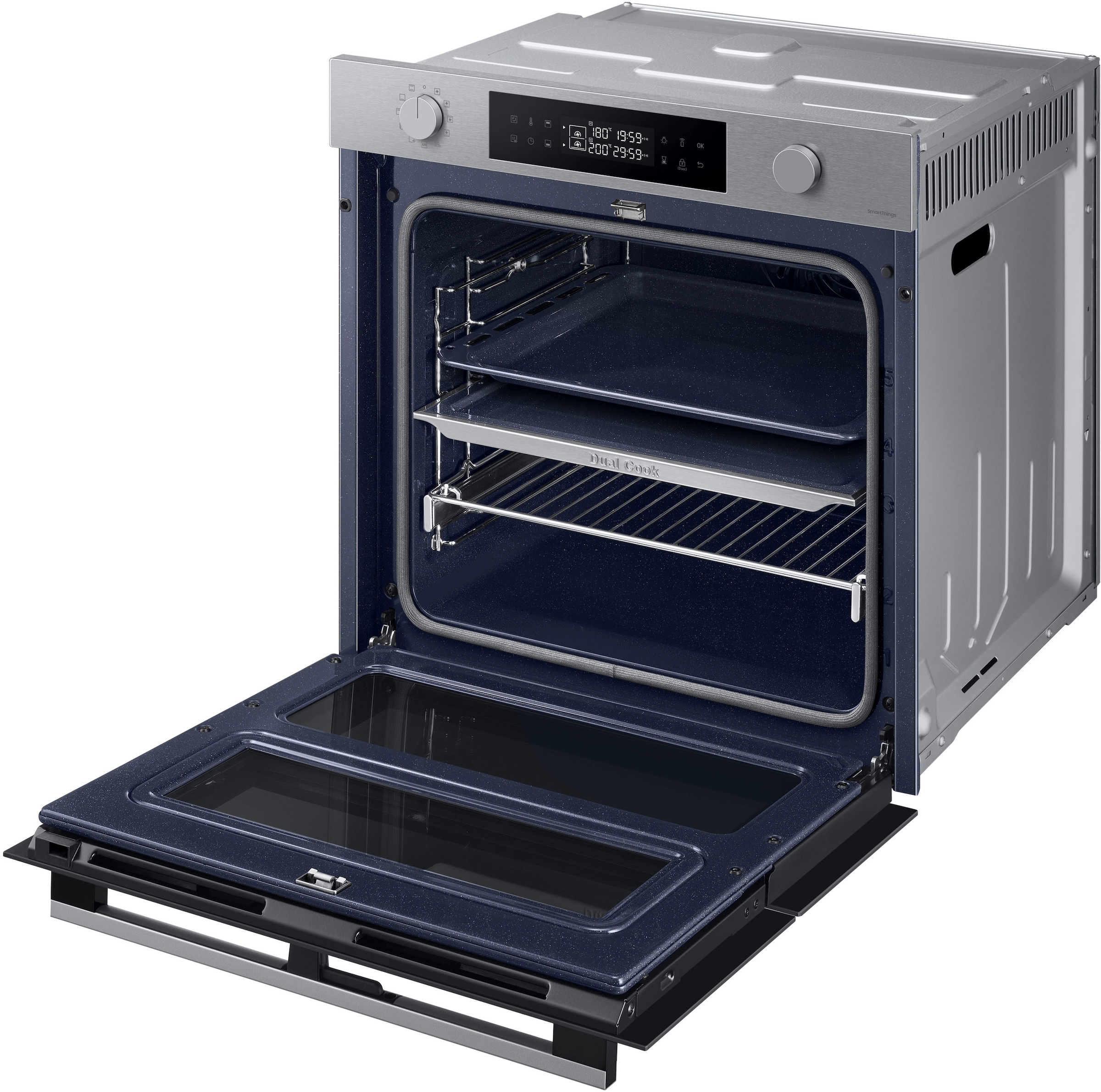 Samsung Einbaubackofen  »NV7B4550VAS/U1«, Pyrolyse-Selbstreinigung, Dual Cook Flex