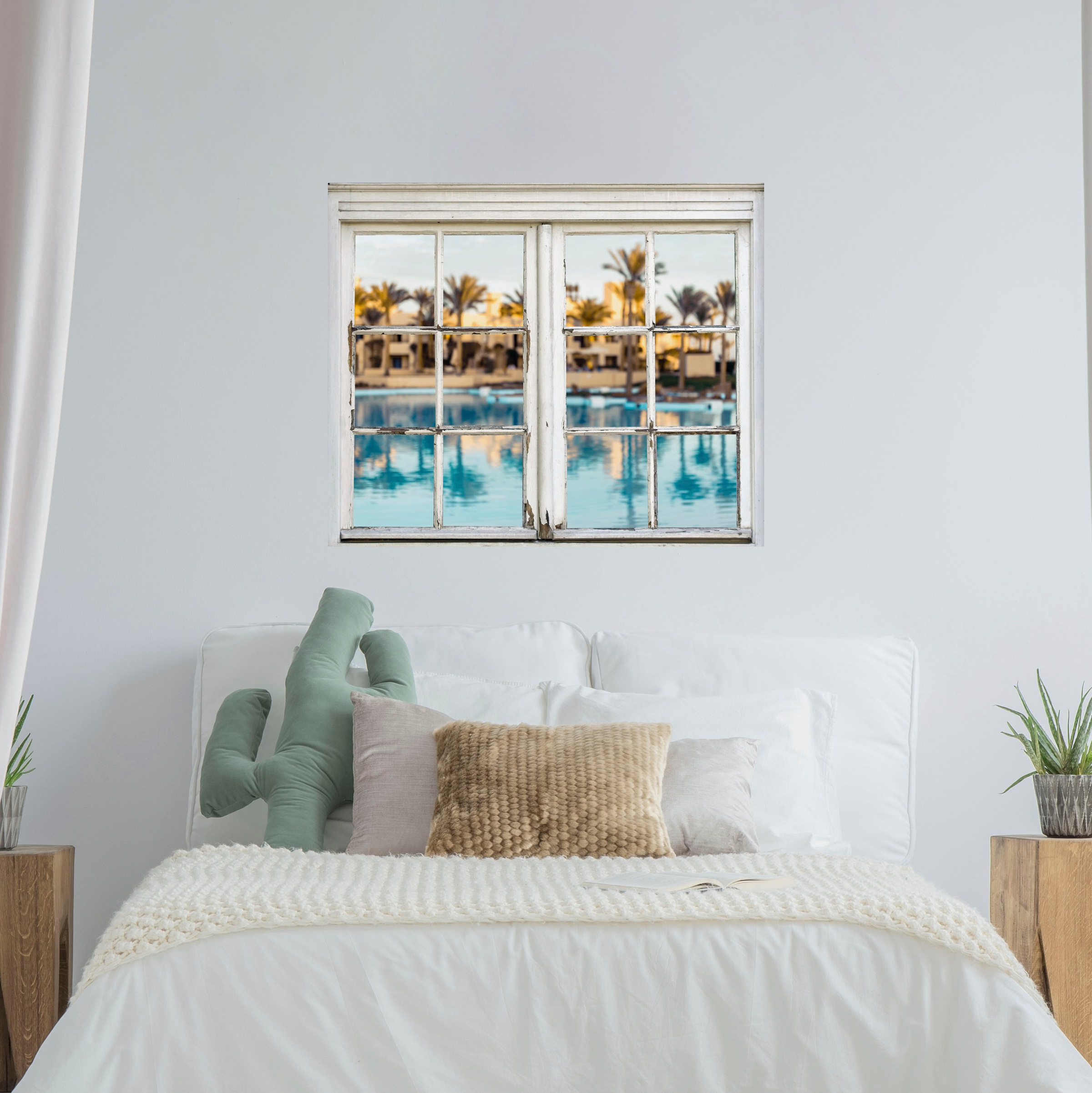 queence Wandsticker »Meer«, Wandsticker, Wandbild, selbstklebend, 3D, Fenster