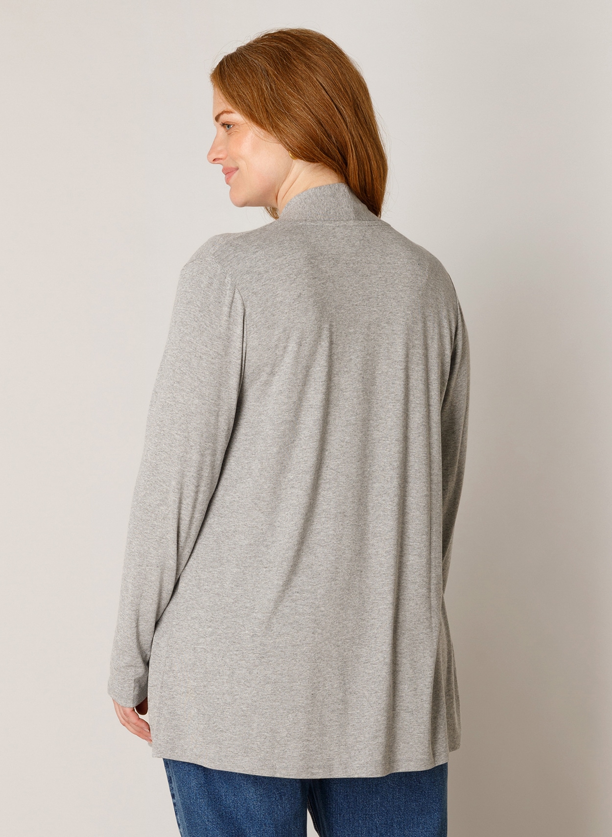 Base Level Curvy Strickjacke »Ayla« offen, ohne Verschluss