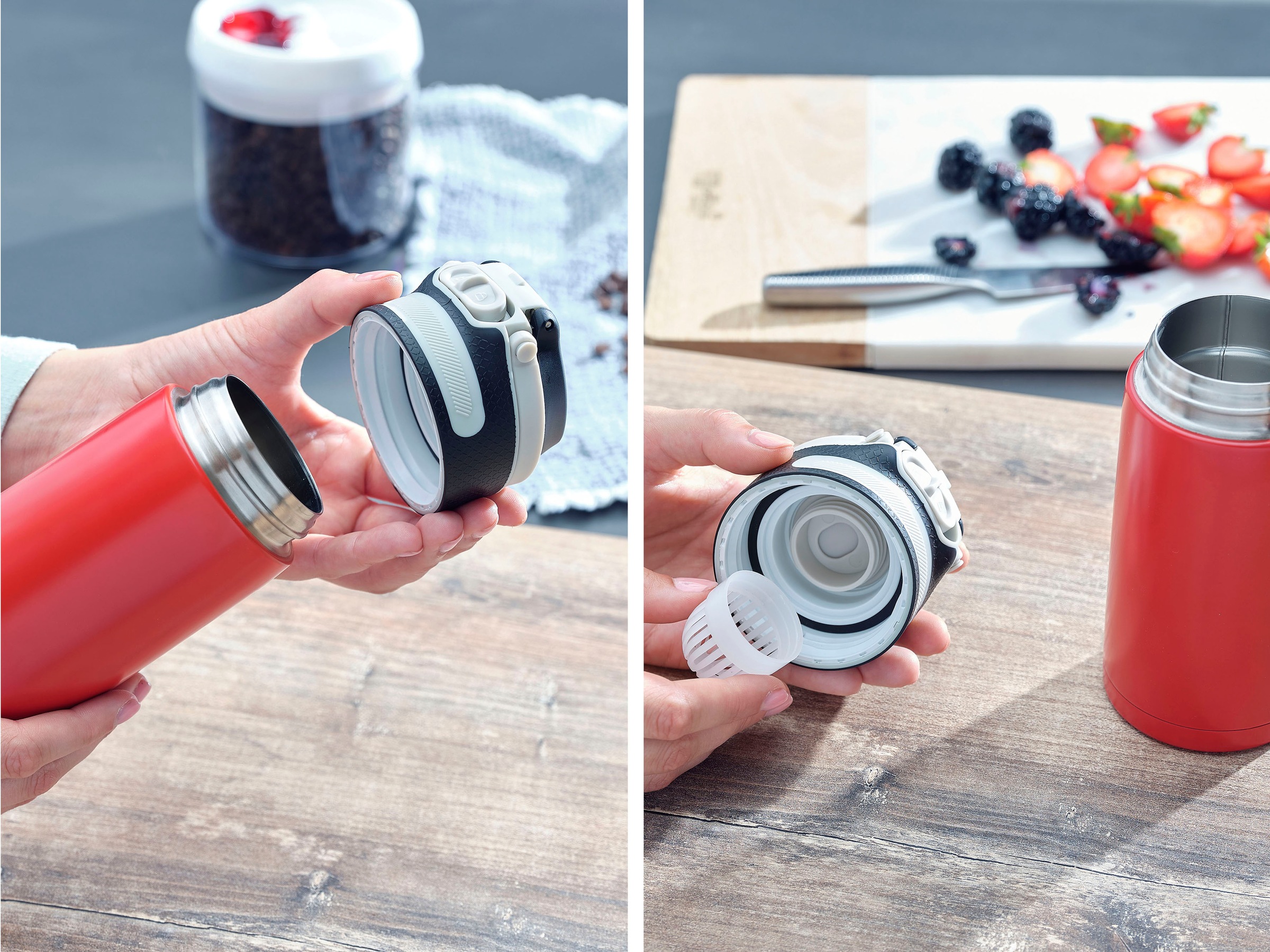Leifheit Thermoflasche »Flip«, 350 ml