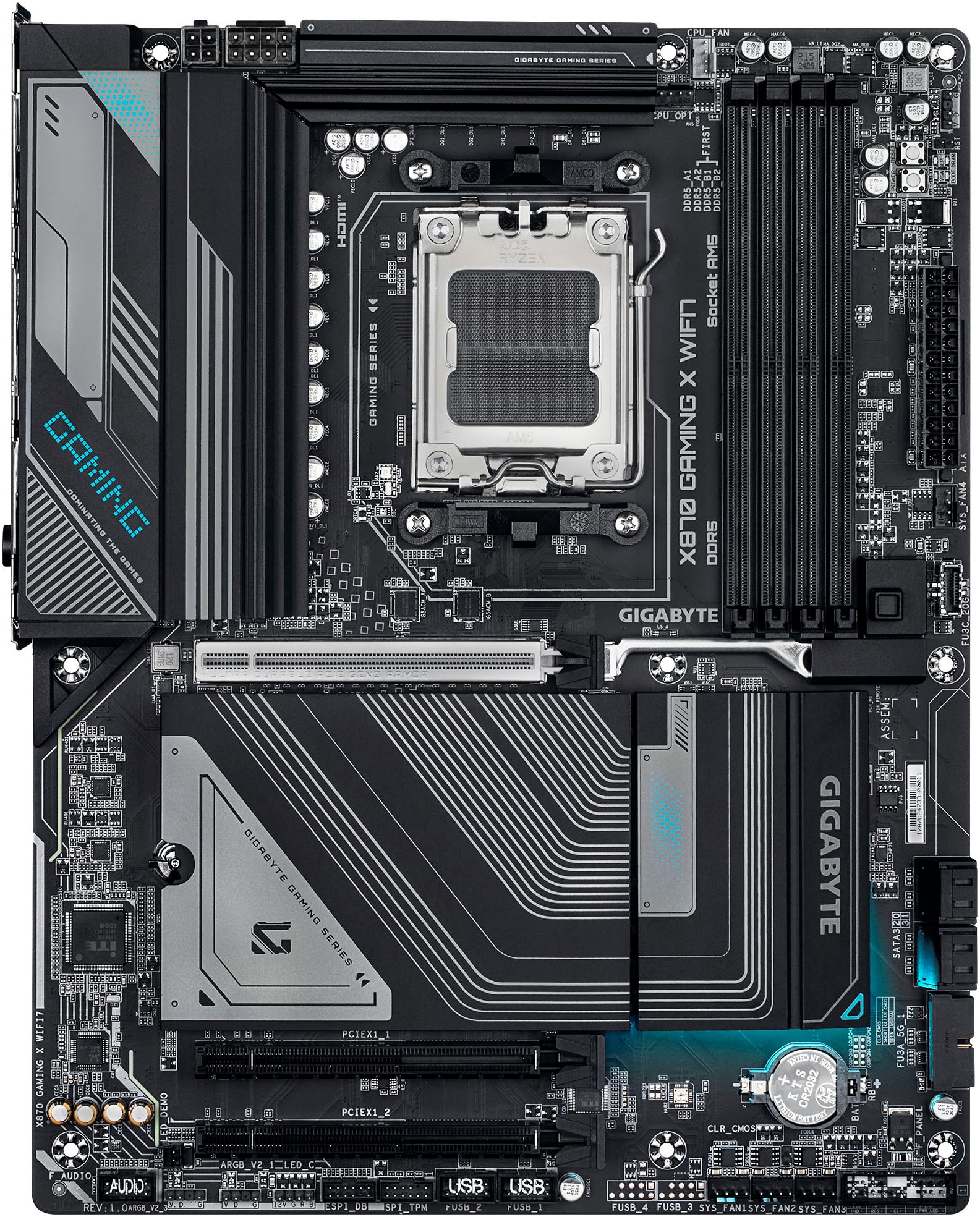 Gigabyte Mainboard »X870 GAMING X WIFI7 Mainboard - Unterstützt AMD Ryzen 9000 CPUs, 16+2+«