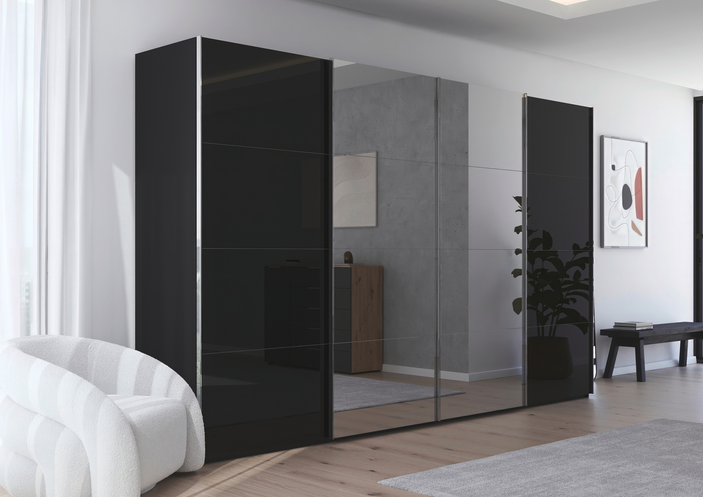 rauch Schwebetürenschrank »Kleiderschrank Schrank Garderobe Schlafzimmersch günstig online kaufen