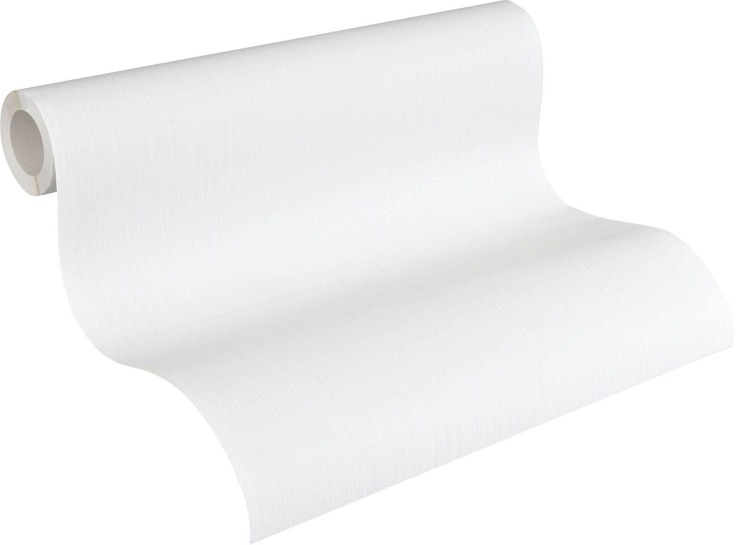 A.S. Création Vliestapete »Meistervlies« einfarbig | uni | unifarben leicht strukturiert Tapete einfarbig Überstreichbar Tapeten Wohnzimmer Schlafzimmer Design