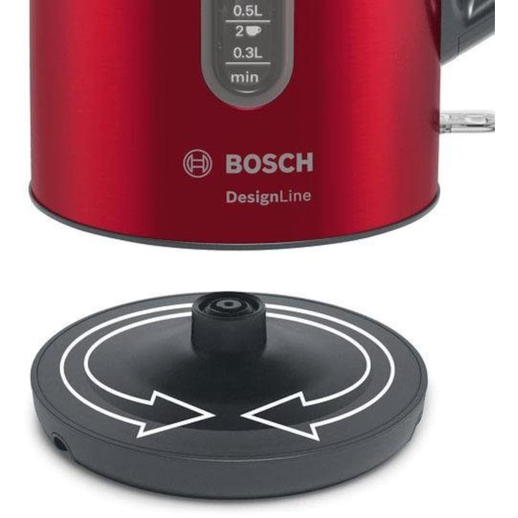 BOSCH Wasserkocher »TWK4P434 DesignLine«, 1,7 l, 2400 W