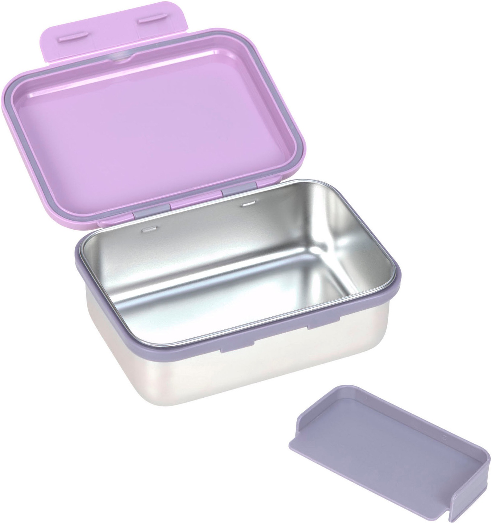 LÄSSIG Lunchbox »Little Gang, Heart lilac«, (1 tlg.)