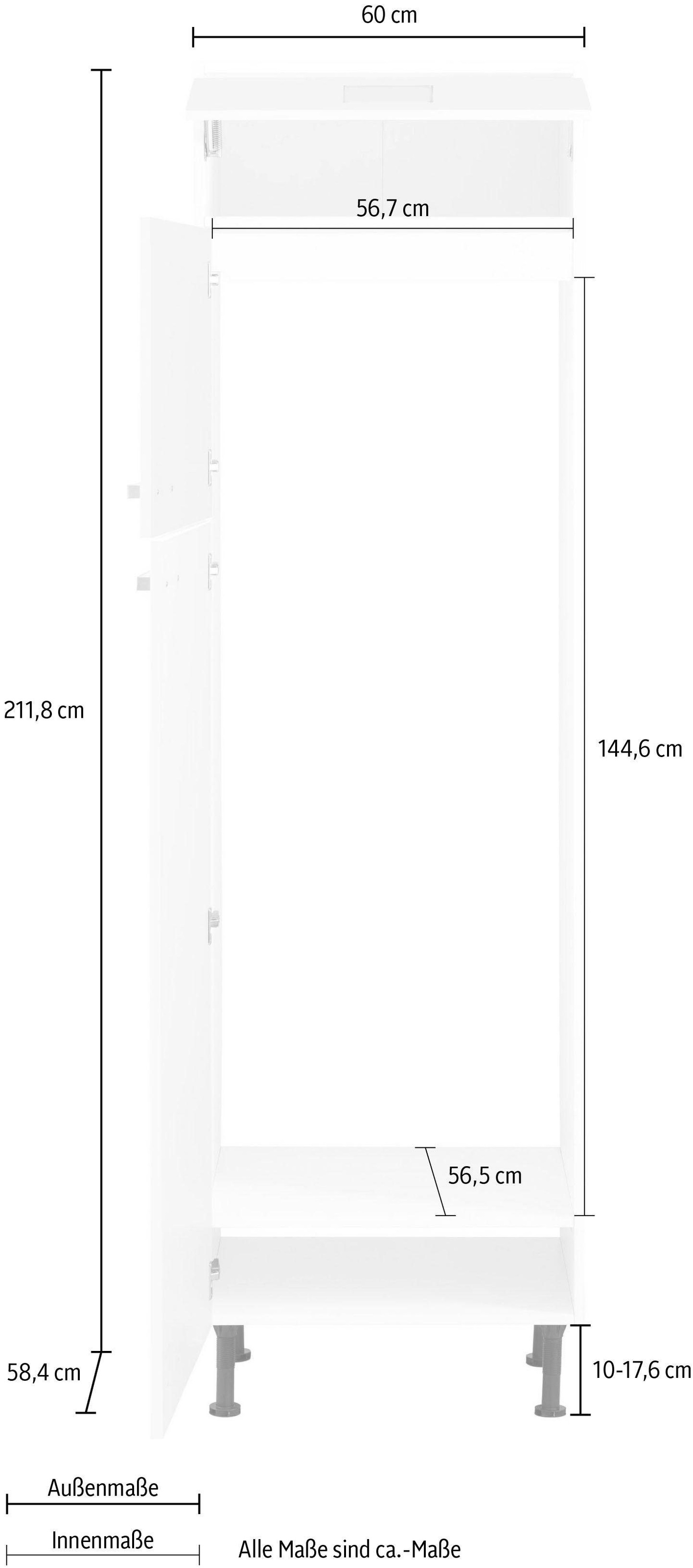 OPTIFIT Kühlumbauschrank »Parma«, Breite 60 cm