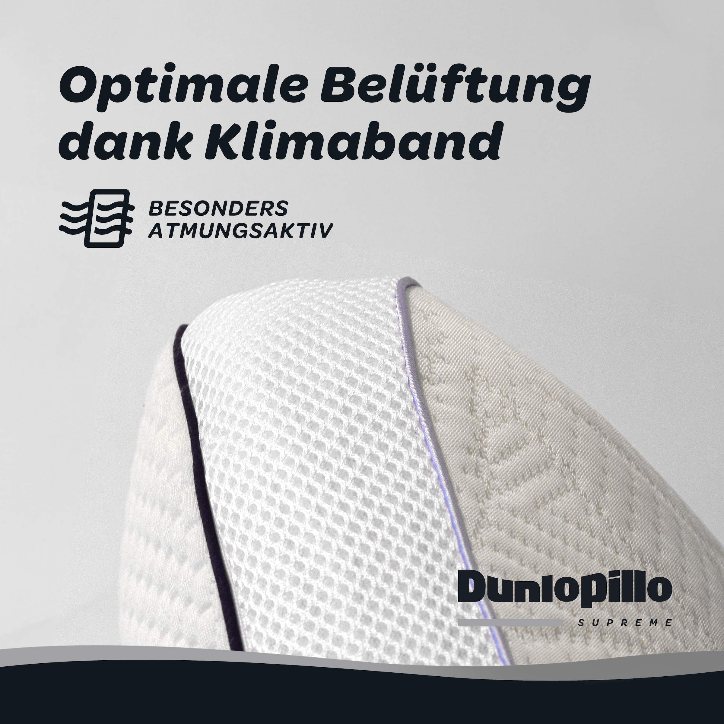 Dunlopillo Nackenstützkissen »Clima Flex mit anpassbarer Festigkeit« 1 Stk. tlg.