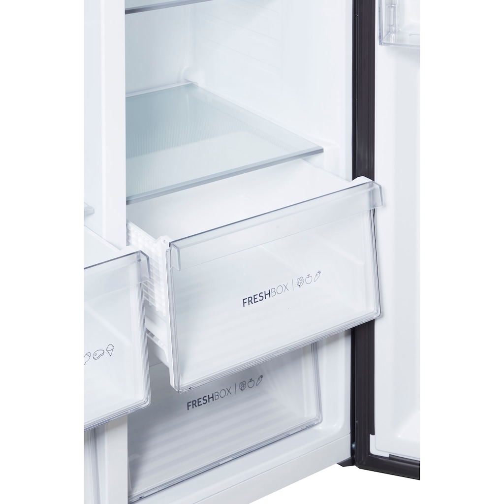 Haier Side-by-Side, HSR3918ENPB, 177,5 cm hoch, 90,8 cm breit