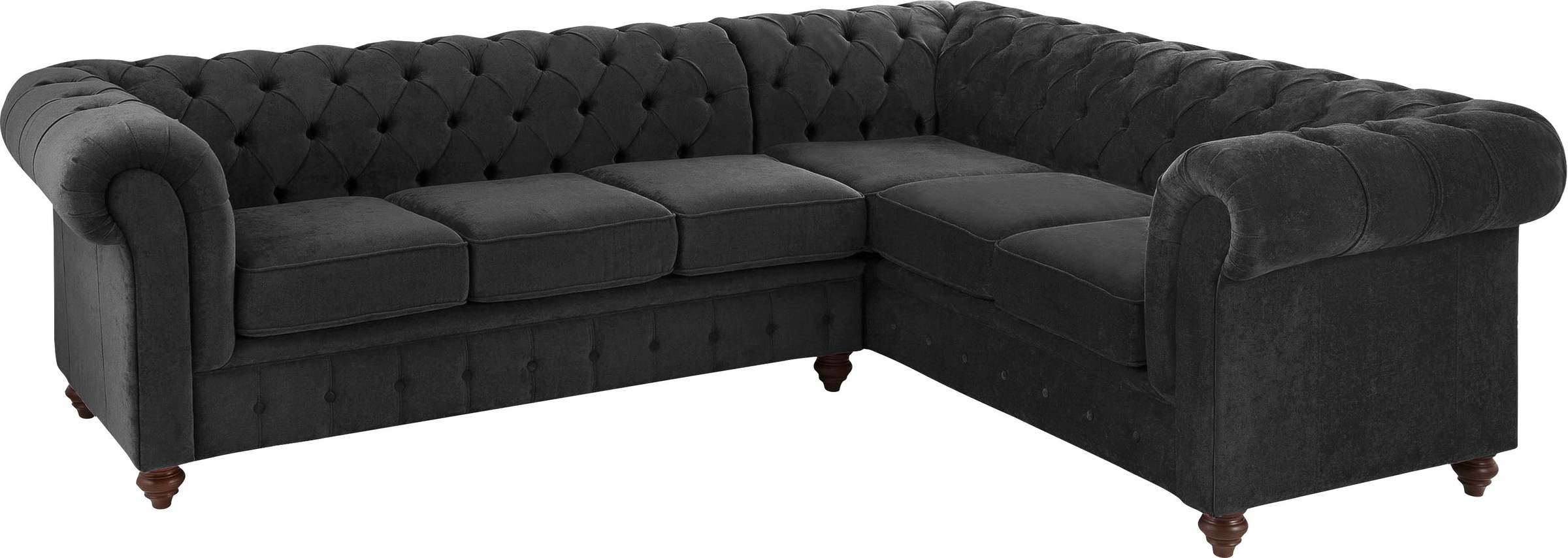 Home affaire Chesterfield-Sofa »Duc Ecksofa L-Form«, hochwertige Knopfheftu günstig online kaufen
