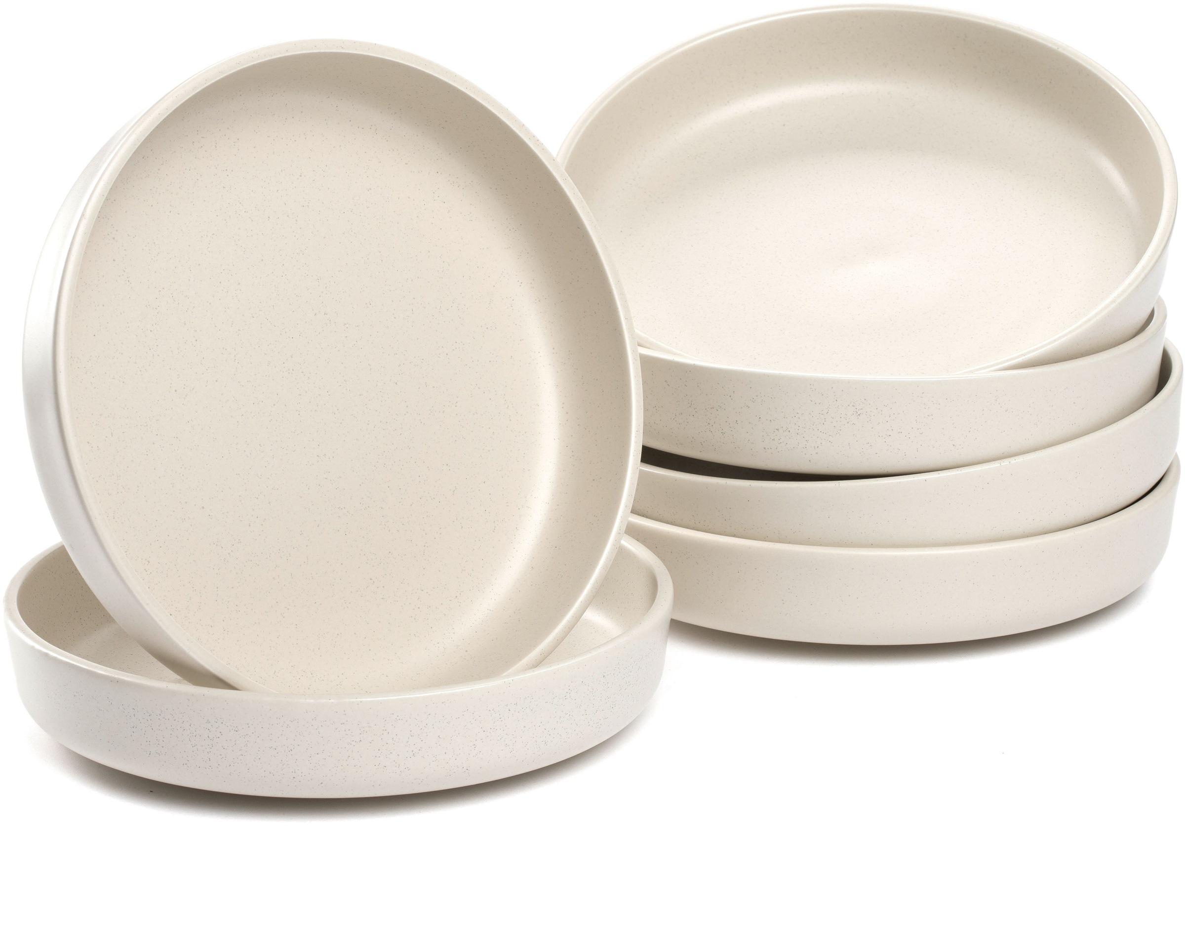 LEONARDO Teller-Set »Suppenteller ROMA, Keramikteller, ca. 20 cm, 6-teilig«, (Set, 6 tlg.), Geschirr-Set, Service, spülmaschinengeeignet