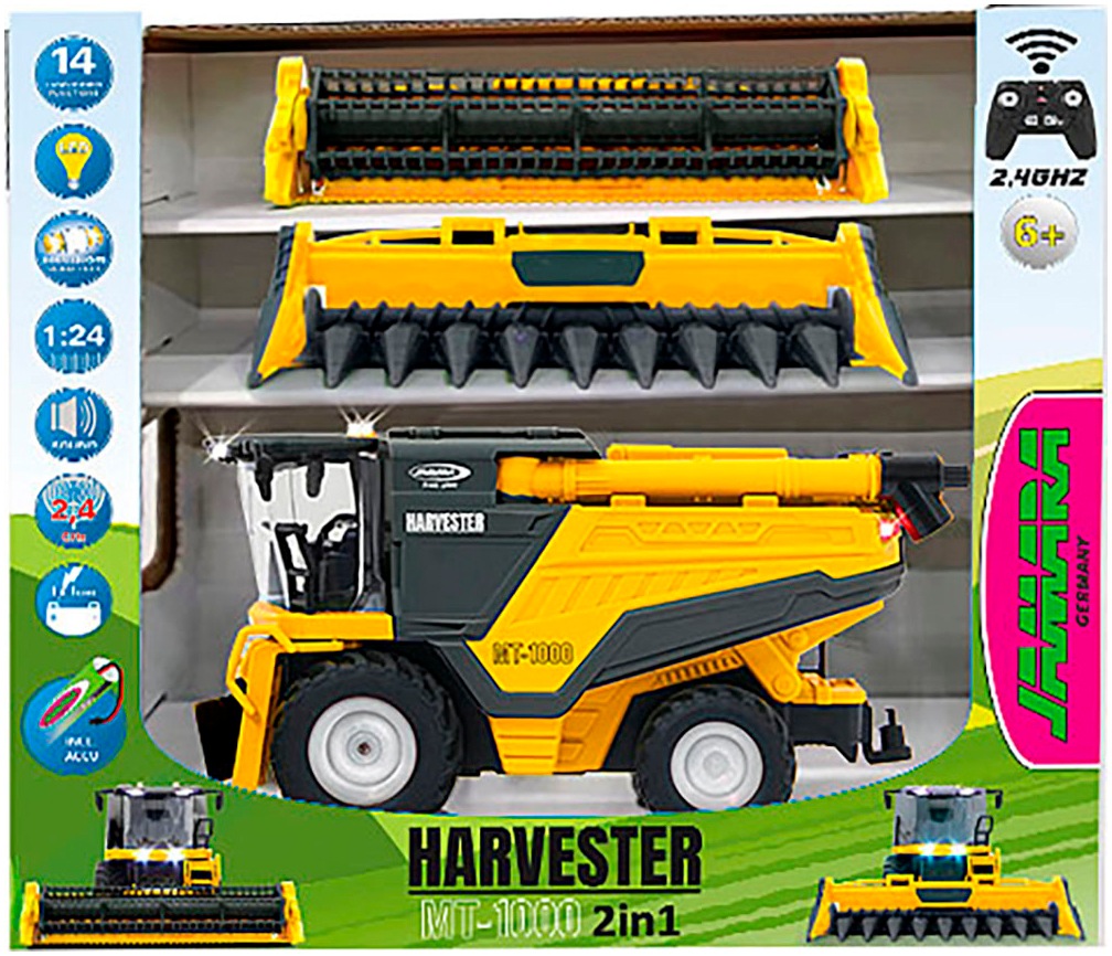 Jamara RC-Traktor »Mähdrescher MT-1000 1:24S 2,4GHz«, im Maßstab 1:24