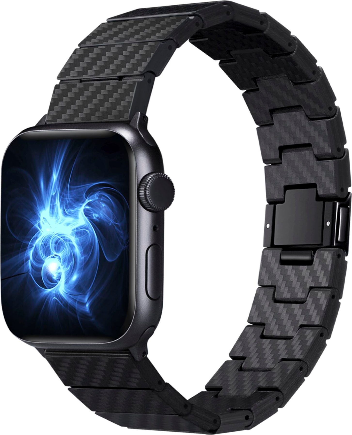 Pitaka Smartwatch-Armband »Carbon Fiber Link Bracelet Modern Band 42-44mm«