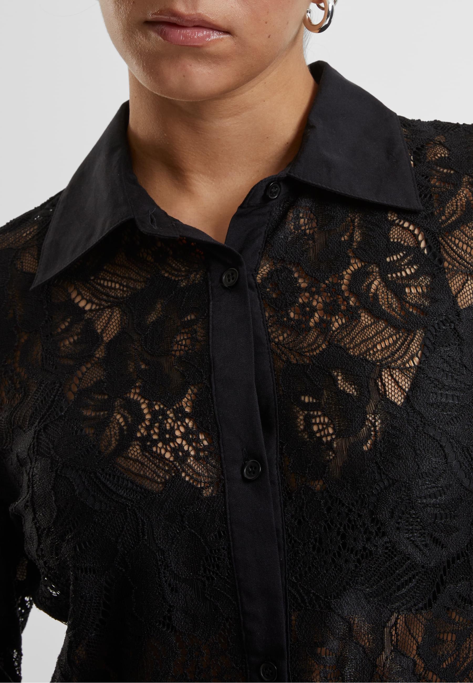 URBAN CLASSICS Klassische Bluse »Urban Classics Ladies Lace Blouse«