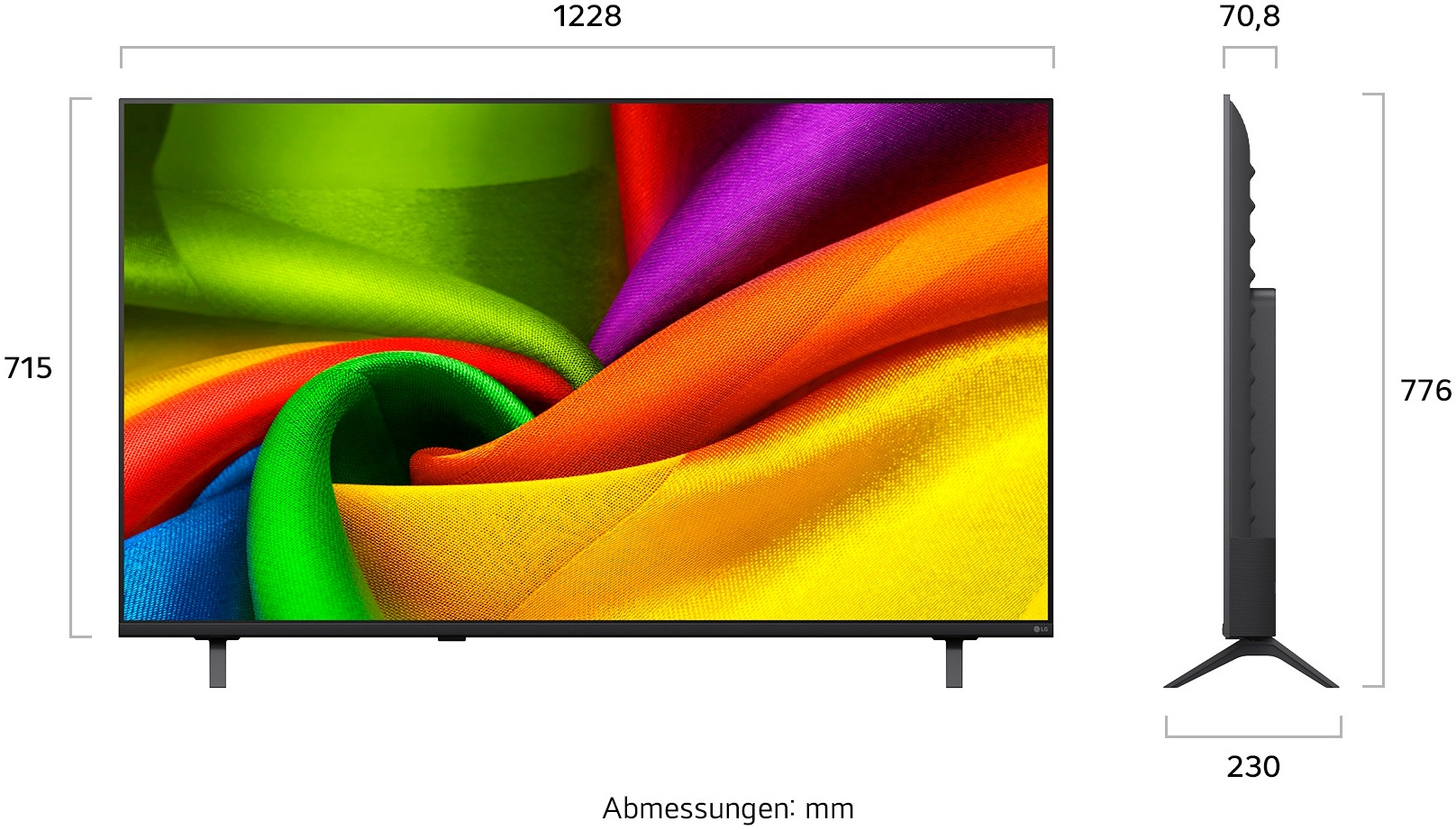 LG DLED-Fernseher »55NU850B6LA« 139 cm/55 ″ Smart-TV