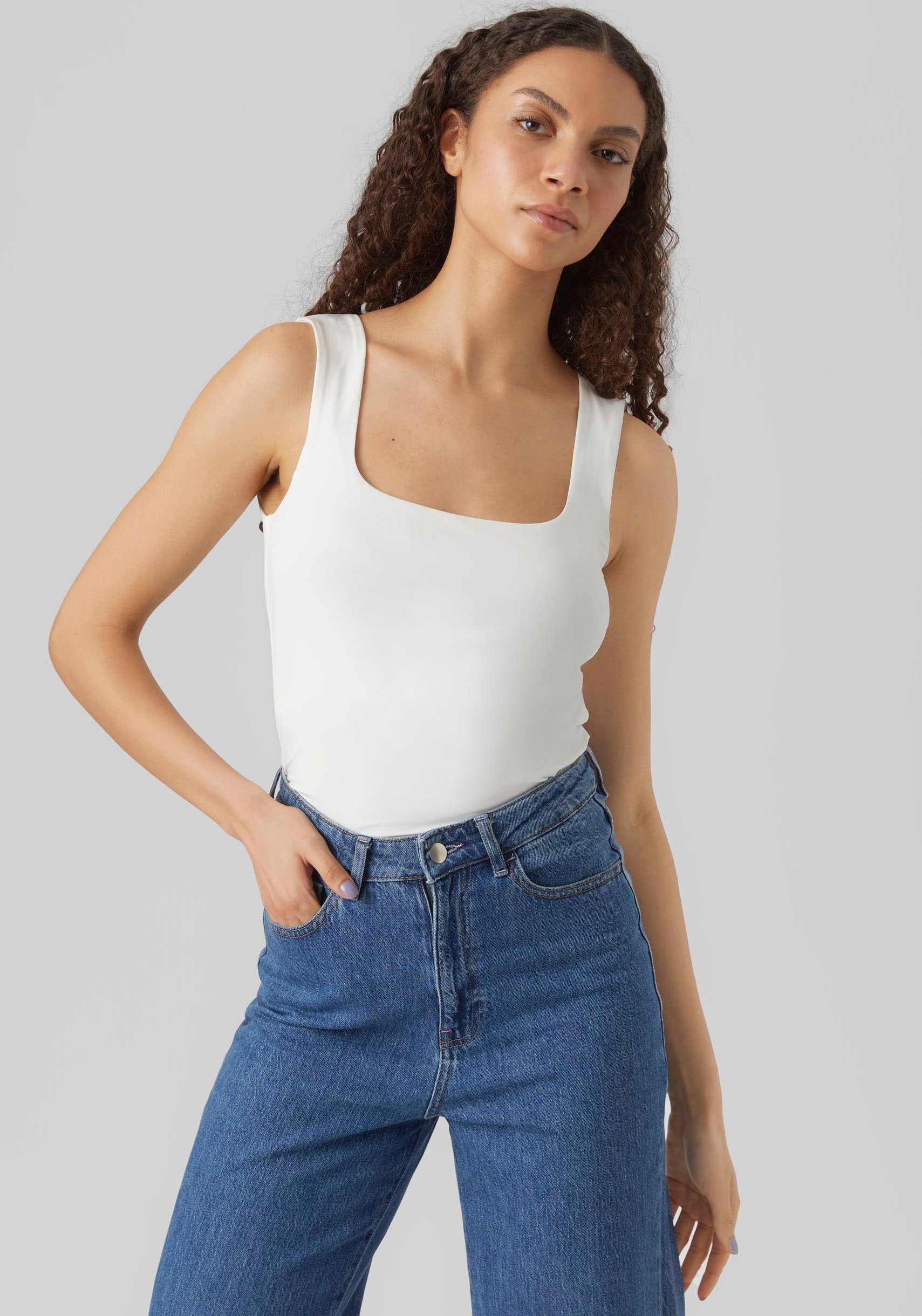Vero Moda Shirttop »VMBIANCA SL SQUARE NECK TOP JRS NOOS« kaufen