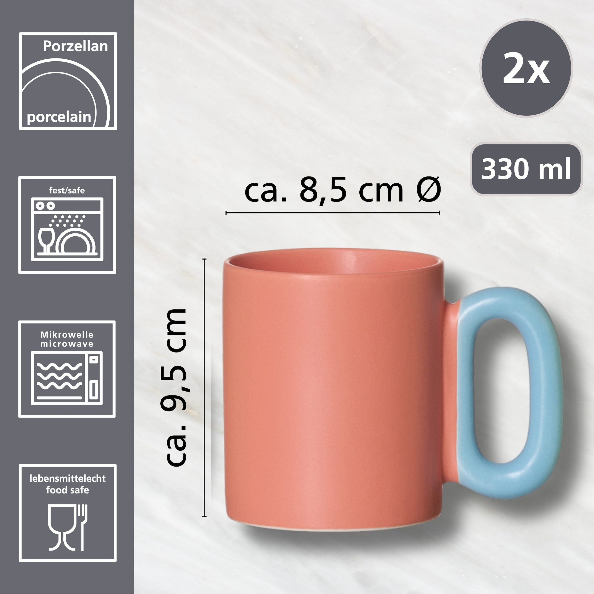 Ritzenhoff & Breker Becher »Spring« 3er Set, je 330 ml