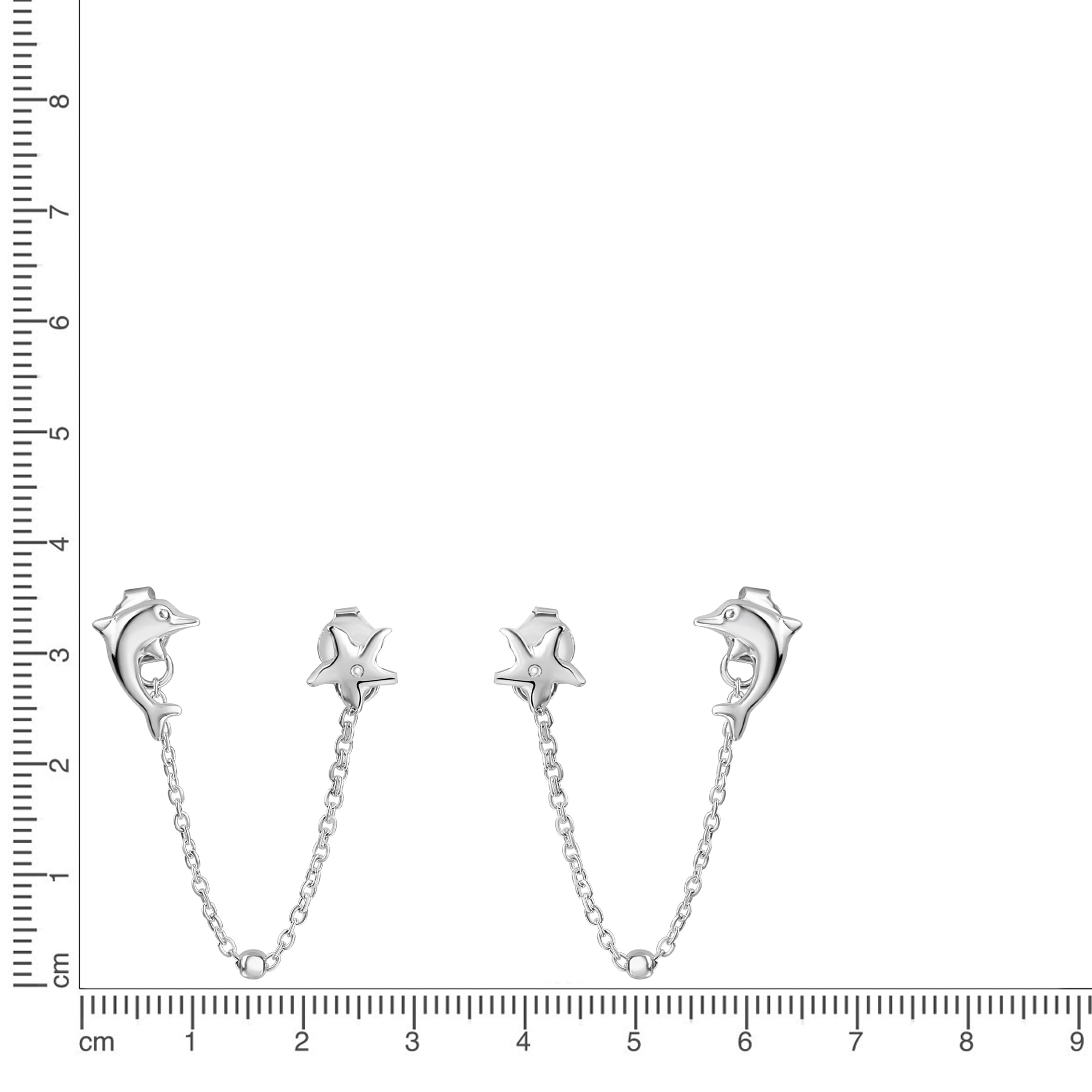 Vivance Paar Ohrstecker »925/- Sterling Silber rhodiniert maritim«