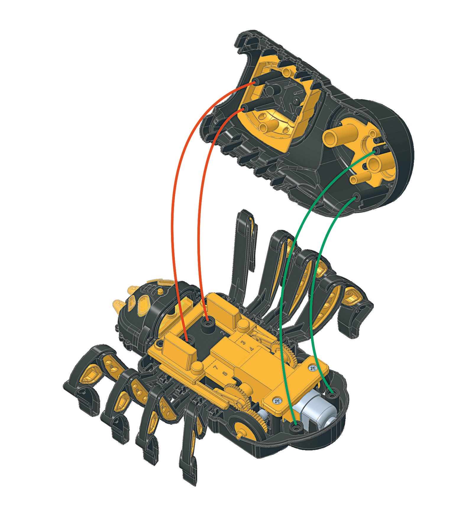 Clementoni® Robotertier »Galileo Robotics, SPIDER Bot« mit Licht