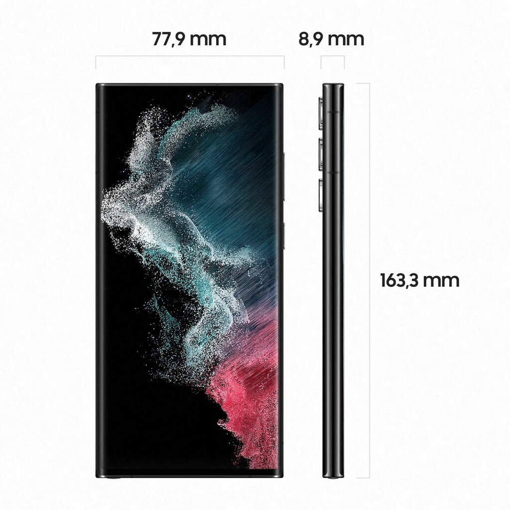 Samsung Smartphone »Galaxy S22 Ultra«, Phantom Black, 17,31 cm/6,8 Zoll, 256 GB Speicherplatz, 108 MP Kamera