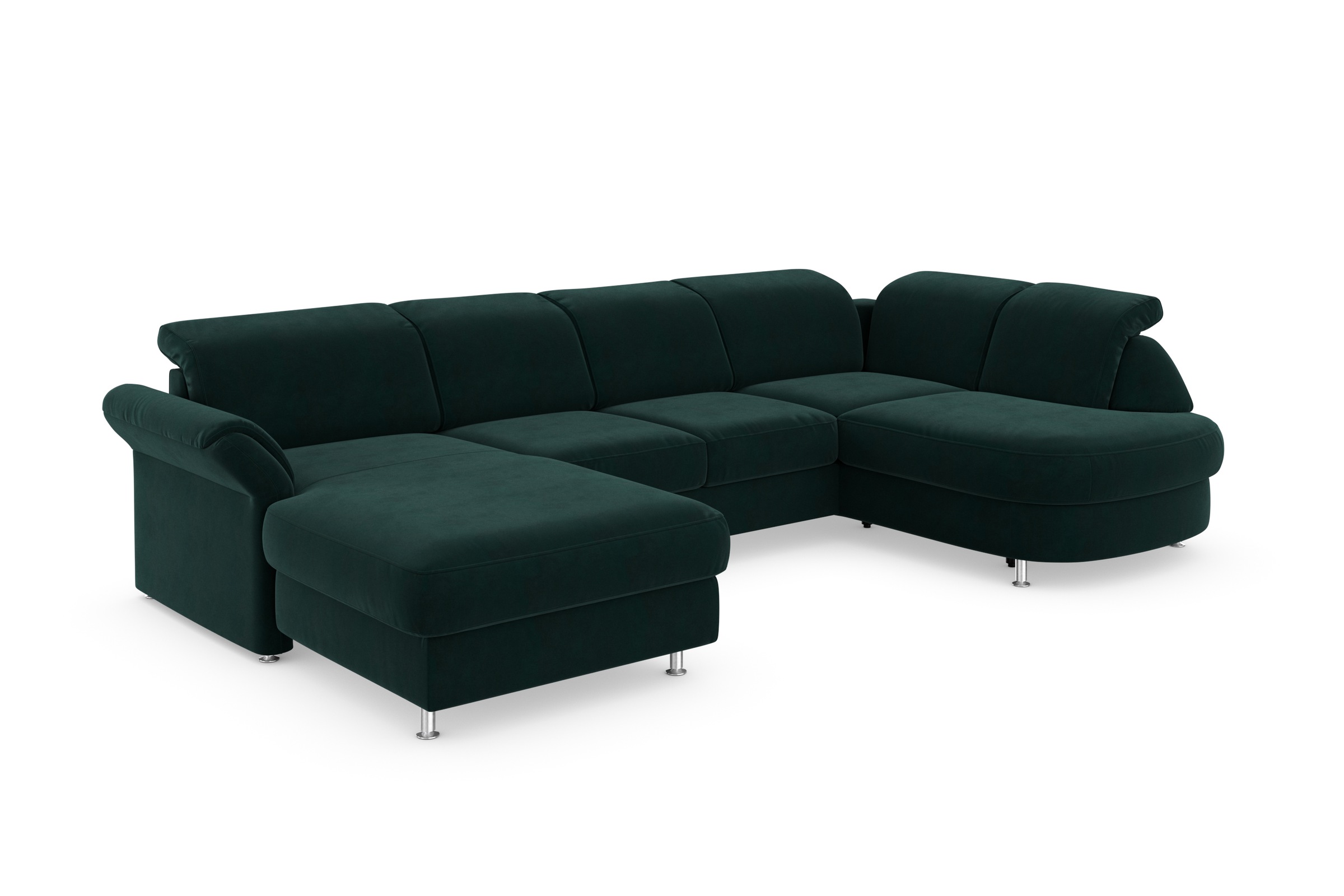 sit&more Wohnlandschaft »Apulia U-Form«, wahlweise Bettfunktion, Bettkasten und Kopf- und Armteilverstellung