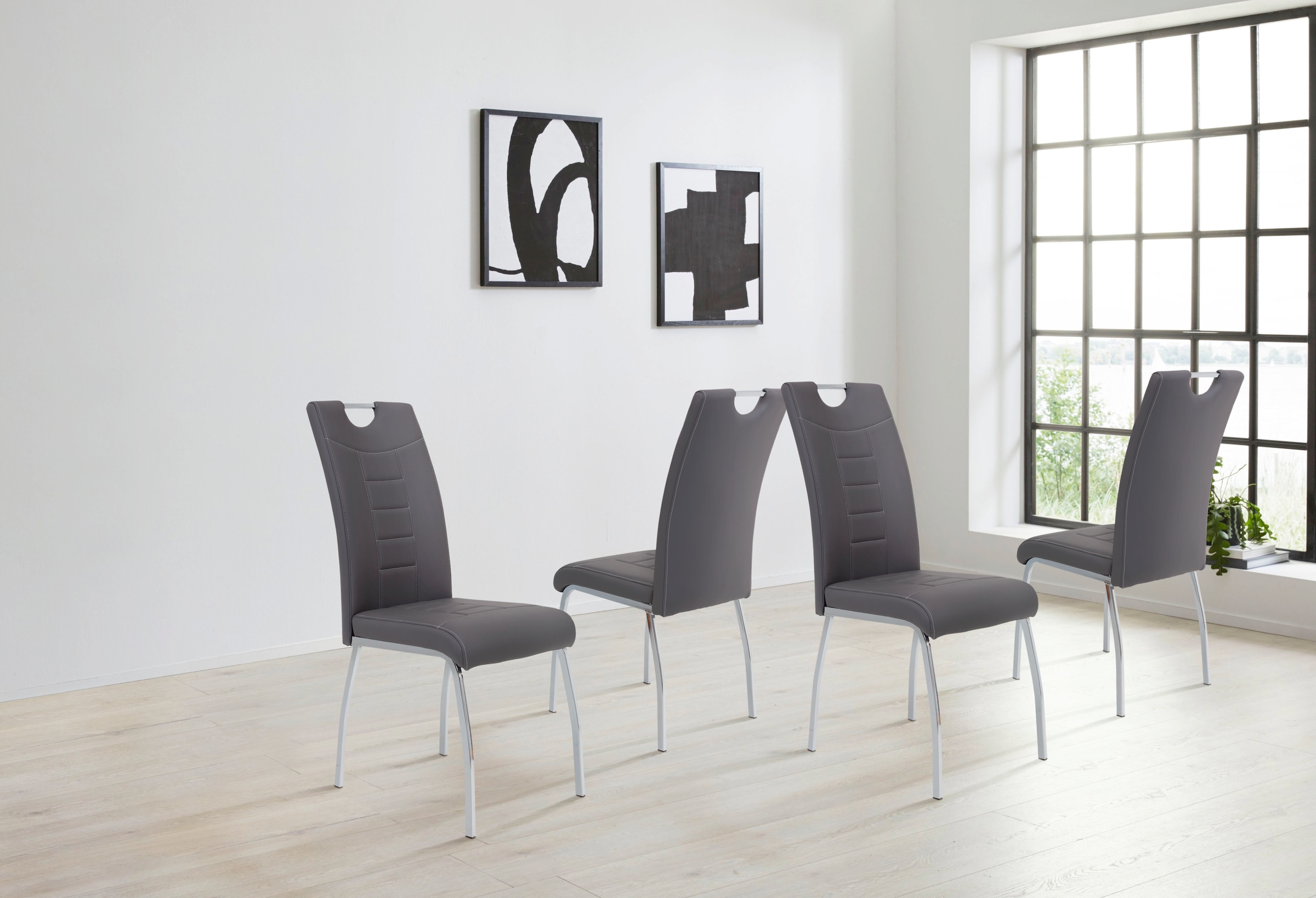 HELA Esszimmerstuhl »Andrea«, (Set), 4 St., Kunstleder, 2 oder 4 Stück