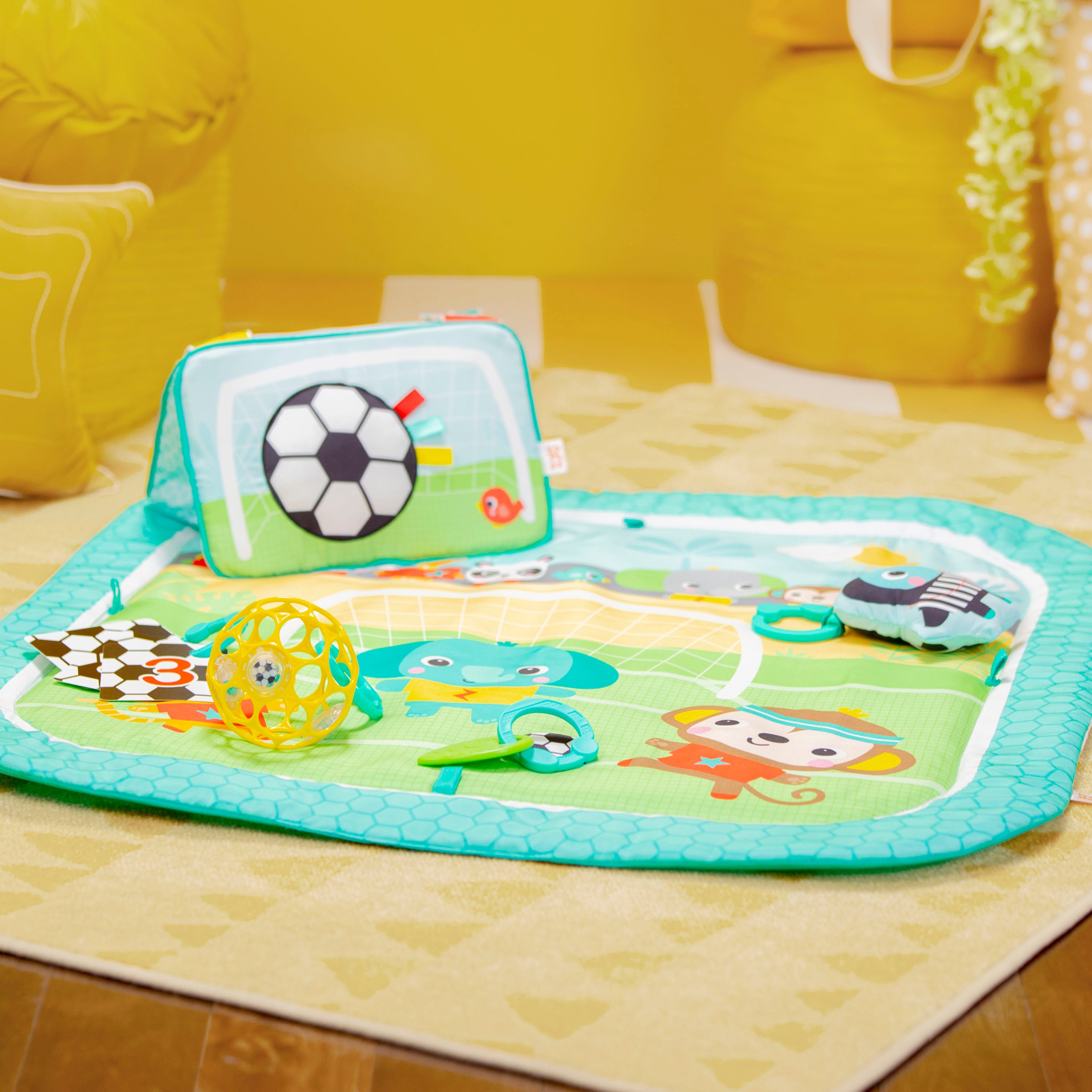Bright Starts Spielbogen »Grip & Kick Activity Gym«, mit Licht- und Soundeffekt
