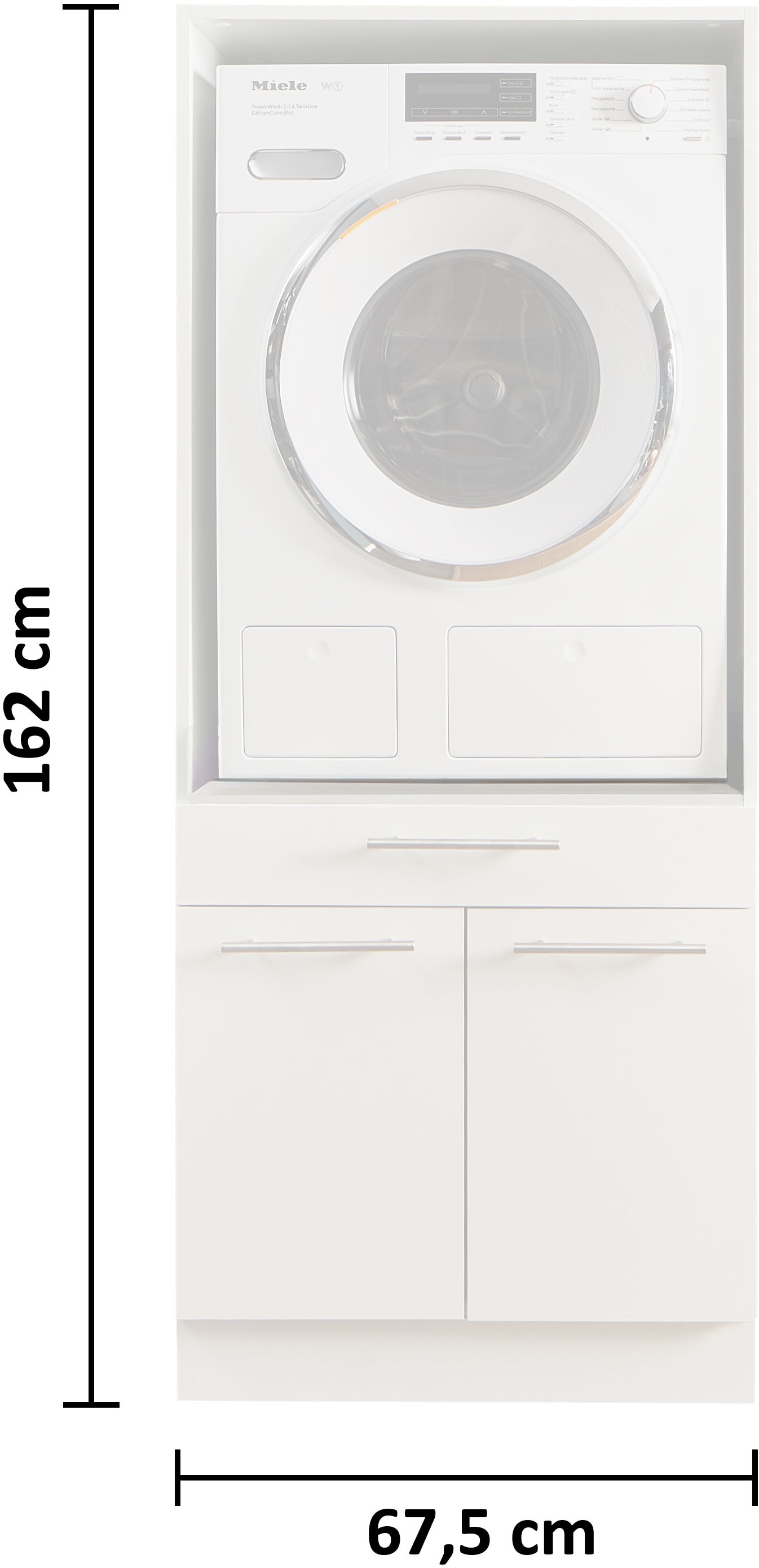 Laundreezy Waschmaschinenumbauschrank »LAUNDREEZY LDS« Breite 67,5 cm