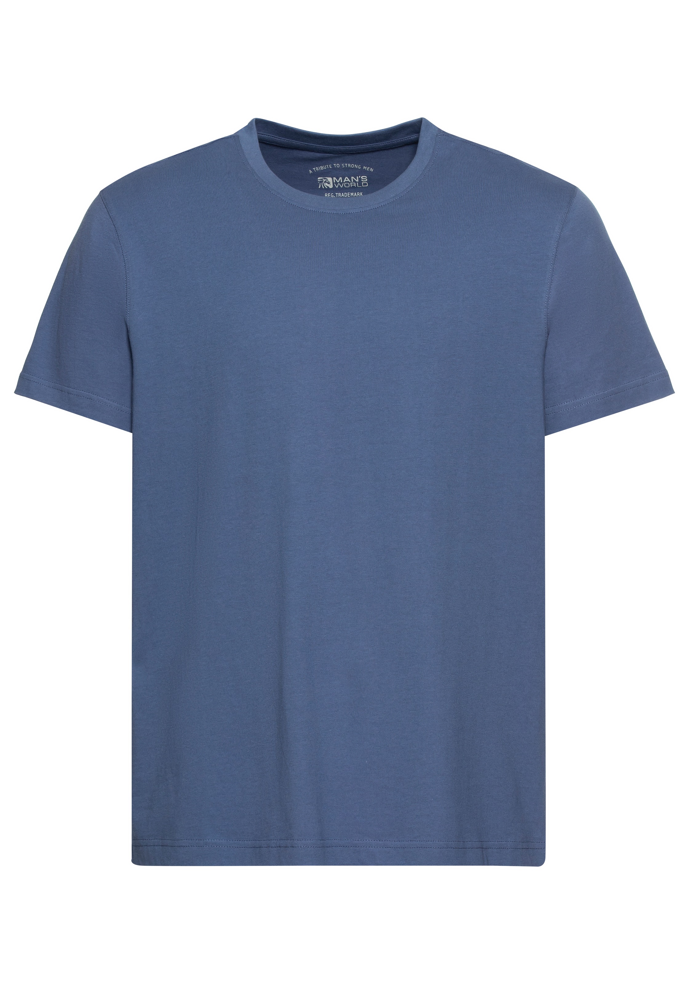 Man's World T-Shirt »neue Farben!«, (3er-Pack), Kurzarm, unifarben, Rundhals, aus Baumwolle