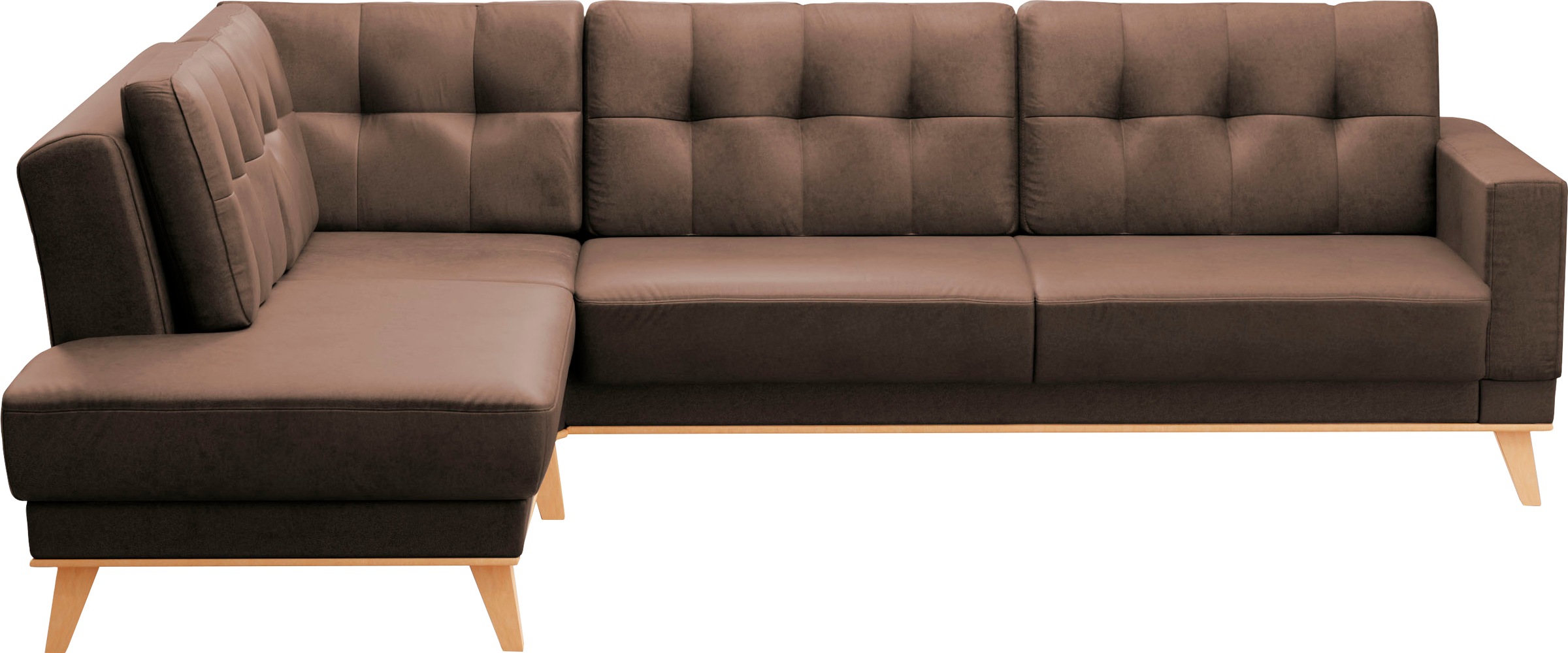 sit&more Ecksofa »Lavida L-Form«, wahlweise mit Kippfunktion und Bettkasten
