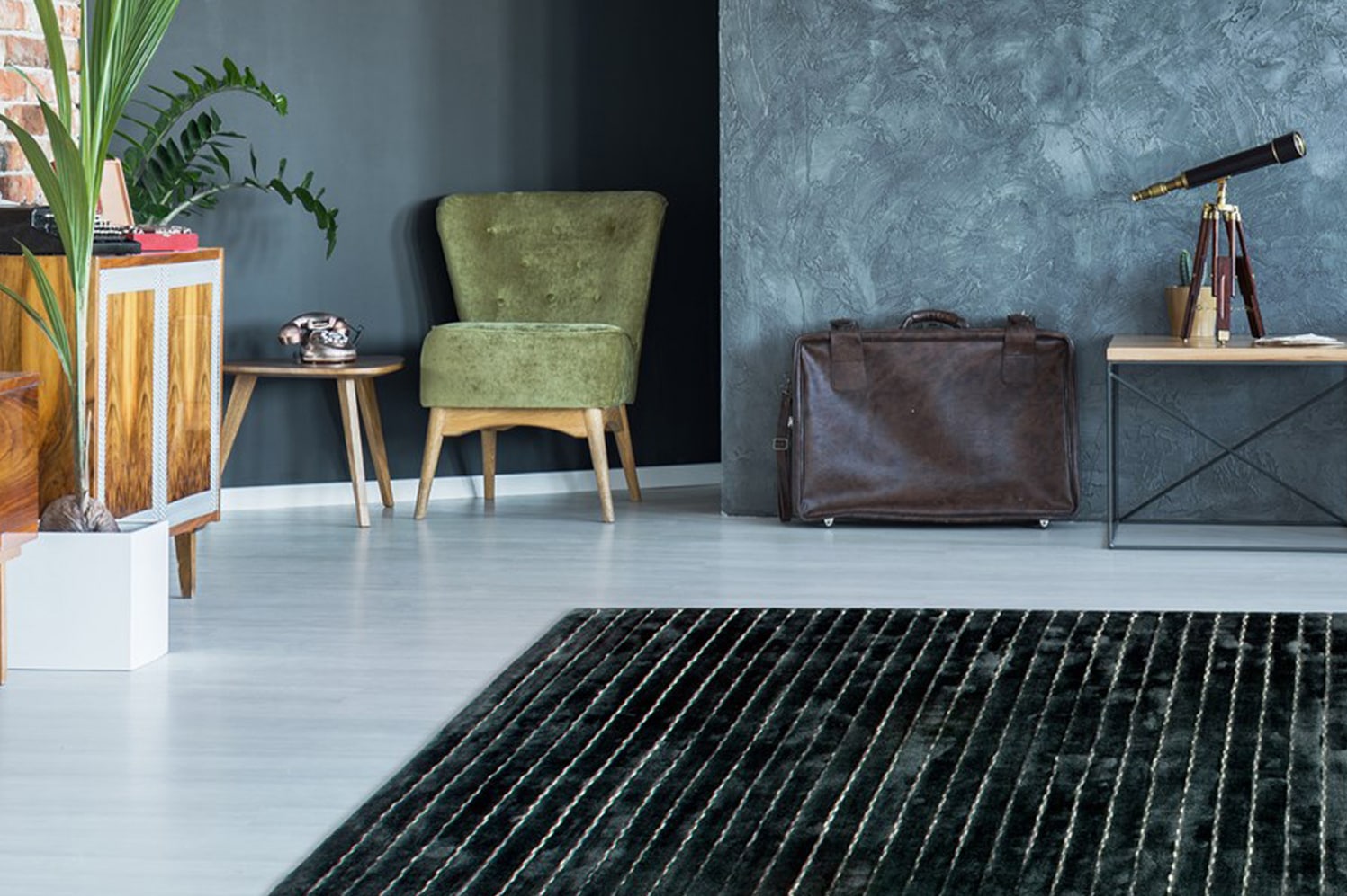 calo-deluxe Teppich »Scorpius 115«, rechteckig, 12 mm Höhe, Hoch-Tief-Struk günstig online kaufen