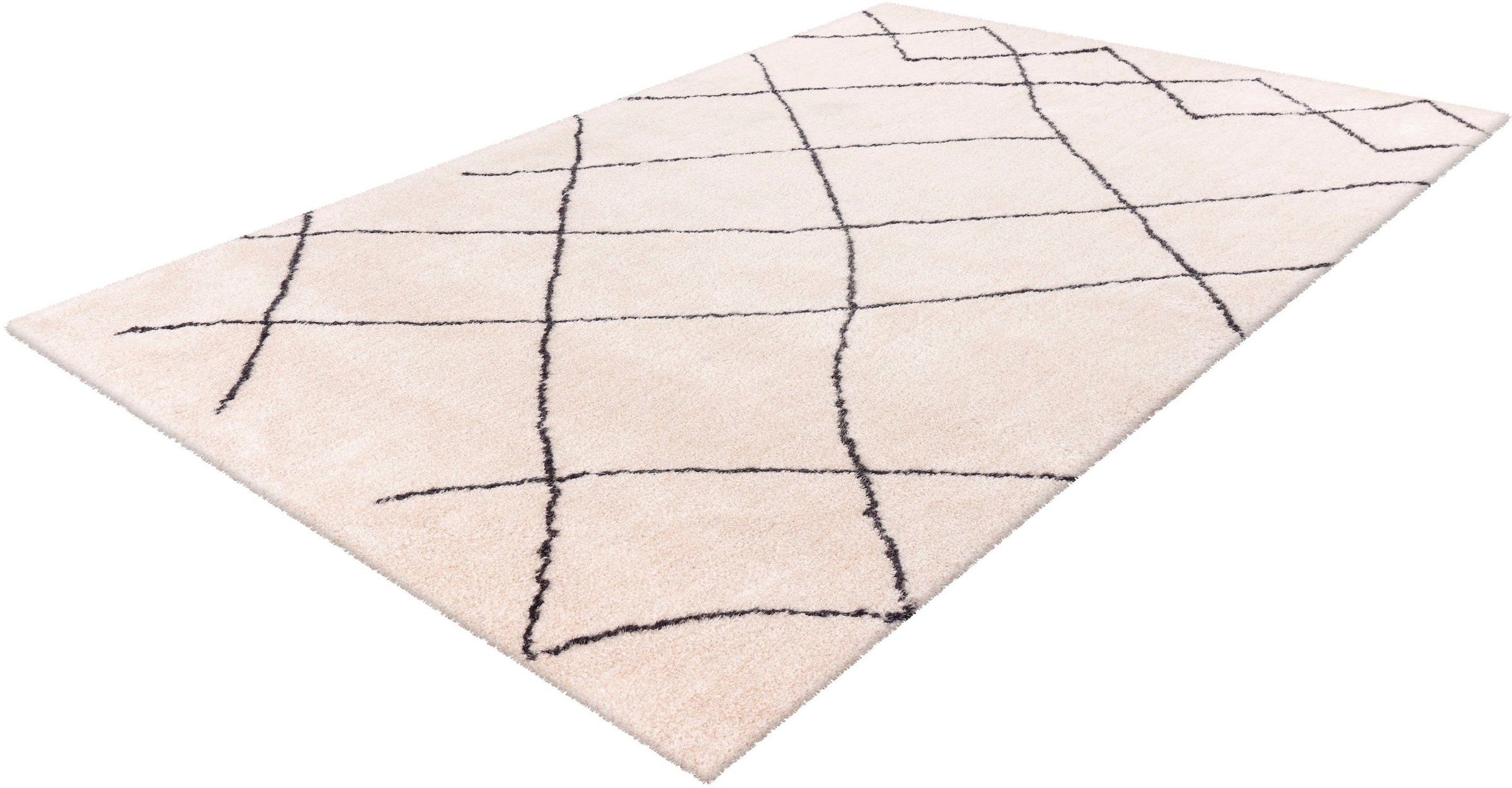 calo-deluxe Hochflor-Teppich »Elvar-5000«, rechteckig, 27 mm Höhe, besonders weich durch Microfaser, Wohnzimmer