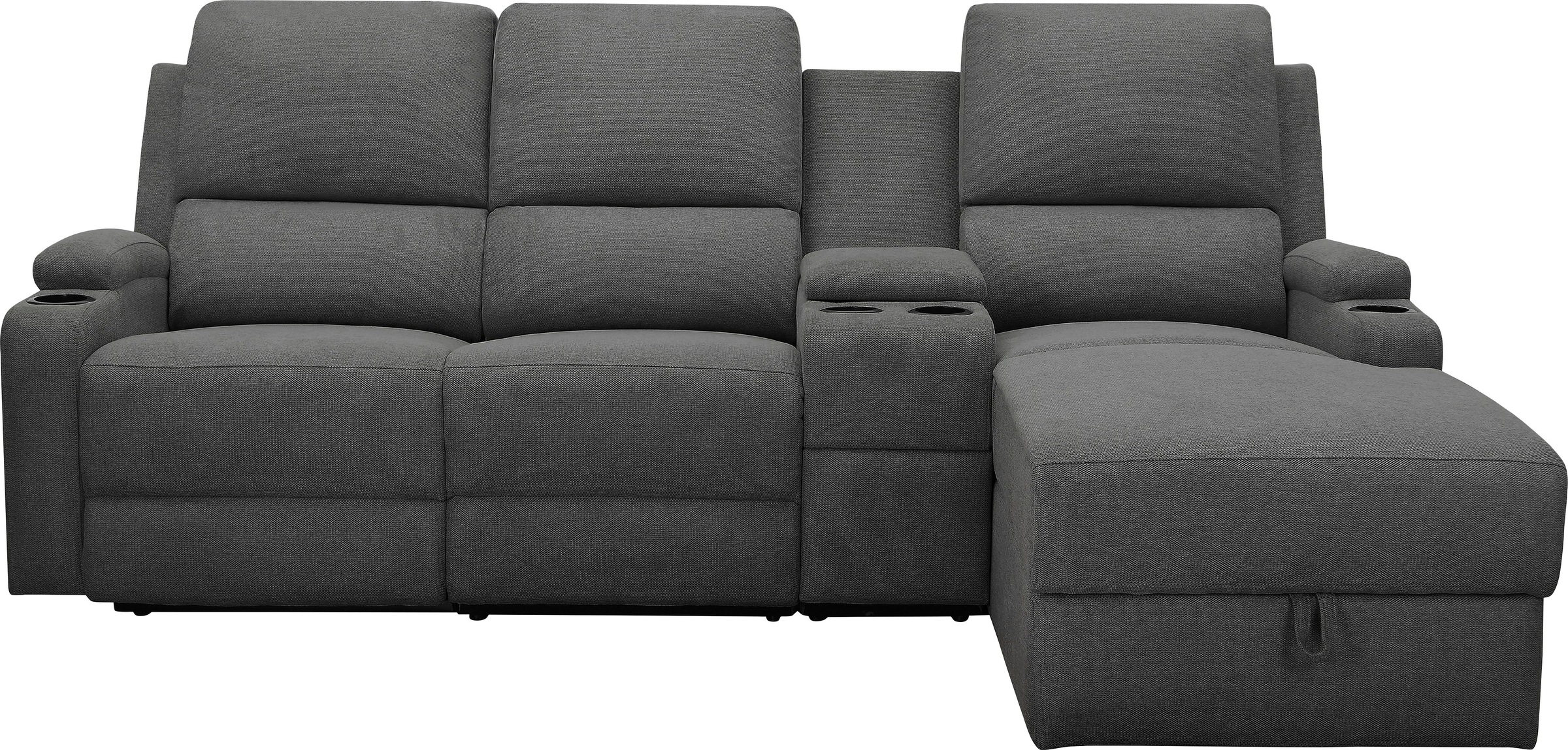 Home affaire Ecksofa »NAPORI Multimediasofa, 3er Kinosessel XXL, L-Form, 3 günstig online kaufen
