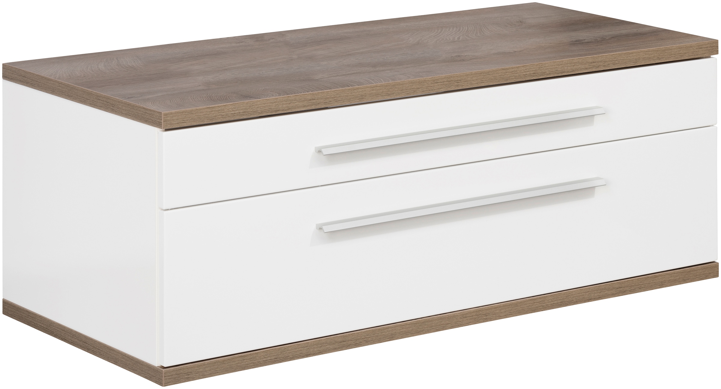 Fackelmann Waschbeckenunterschrank Stanford Eiche Natur 110 cm günstig online kaufen