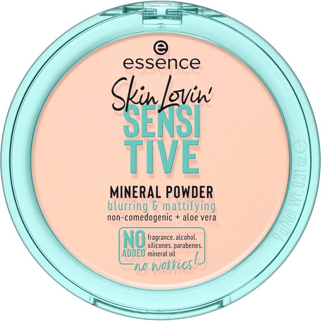 Essence Puder »Skin Lovin' SENSITIVE MINERAL POWDER«, (Set, 3 tlg.)