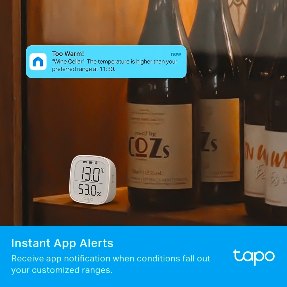 TP-Link Smart-Home-Zubehör »Tapo T315«, Smarter Temperatur & Feuchtigkeits-Sensor