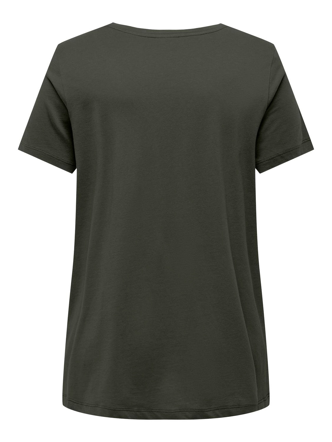 ONLY CARMAKOMA V-Shirt »CARBONNIE LIFE S/S V A-SHAPE TEE NOOS«