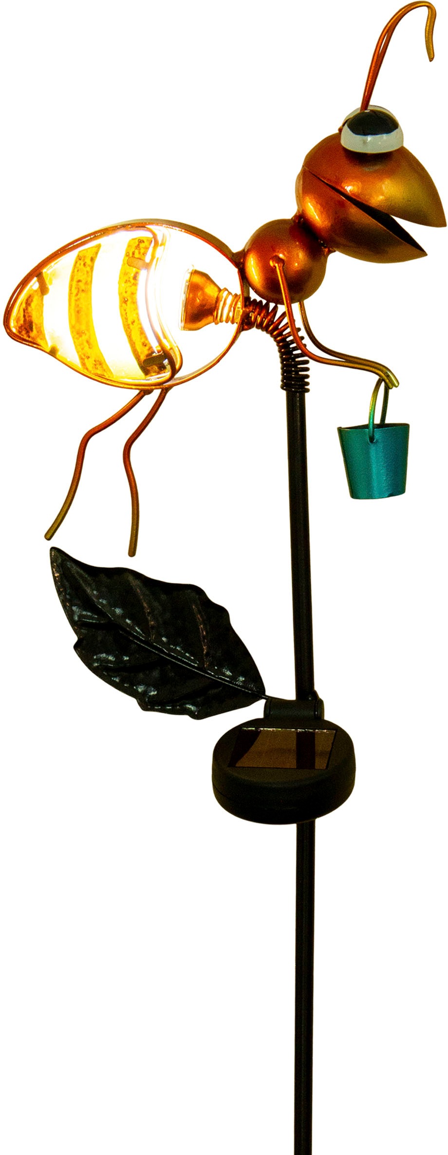 näve LED Solarleuchte »Ameise«, 1 flammig, Höhe ca. 90cm, warmweißes Licht, Material Eisen/Kunststoff (PP), IP44