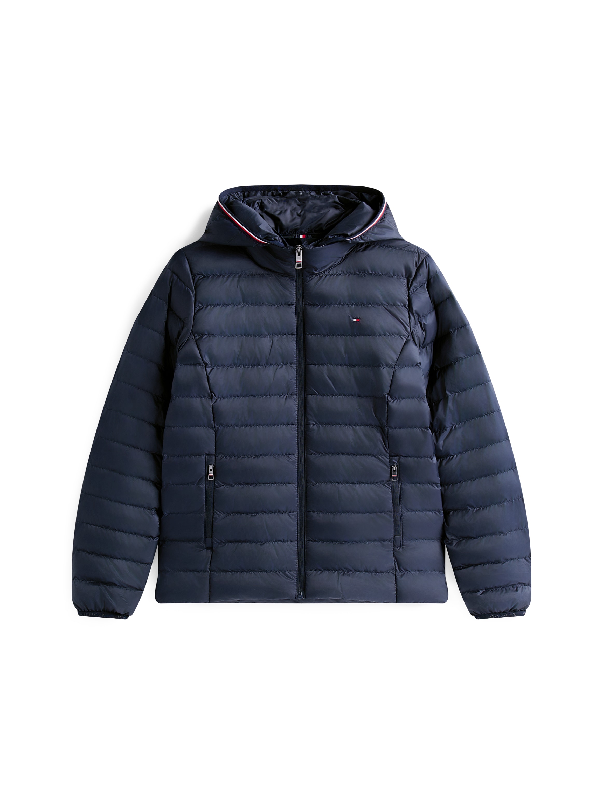 Tommy Hilfiger Steppjacke »LW PADDED GLOBAL STRIPE JACKET« Global Serie TH WOMEN,  mit Kapuze sportive Kapuze mit Global Stripe